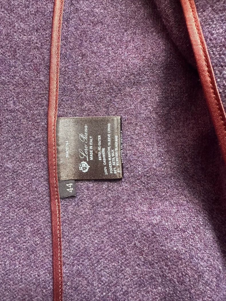 Loro Piana Loro Piana Purple Cashmere Blazer- Size US L / EU 52-54 / 3 - 5 Thumbnail