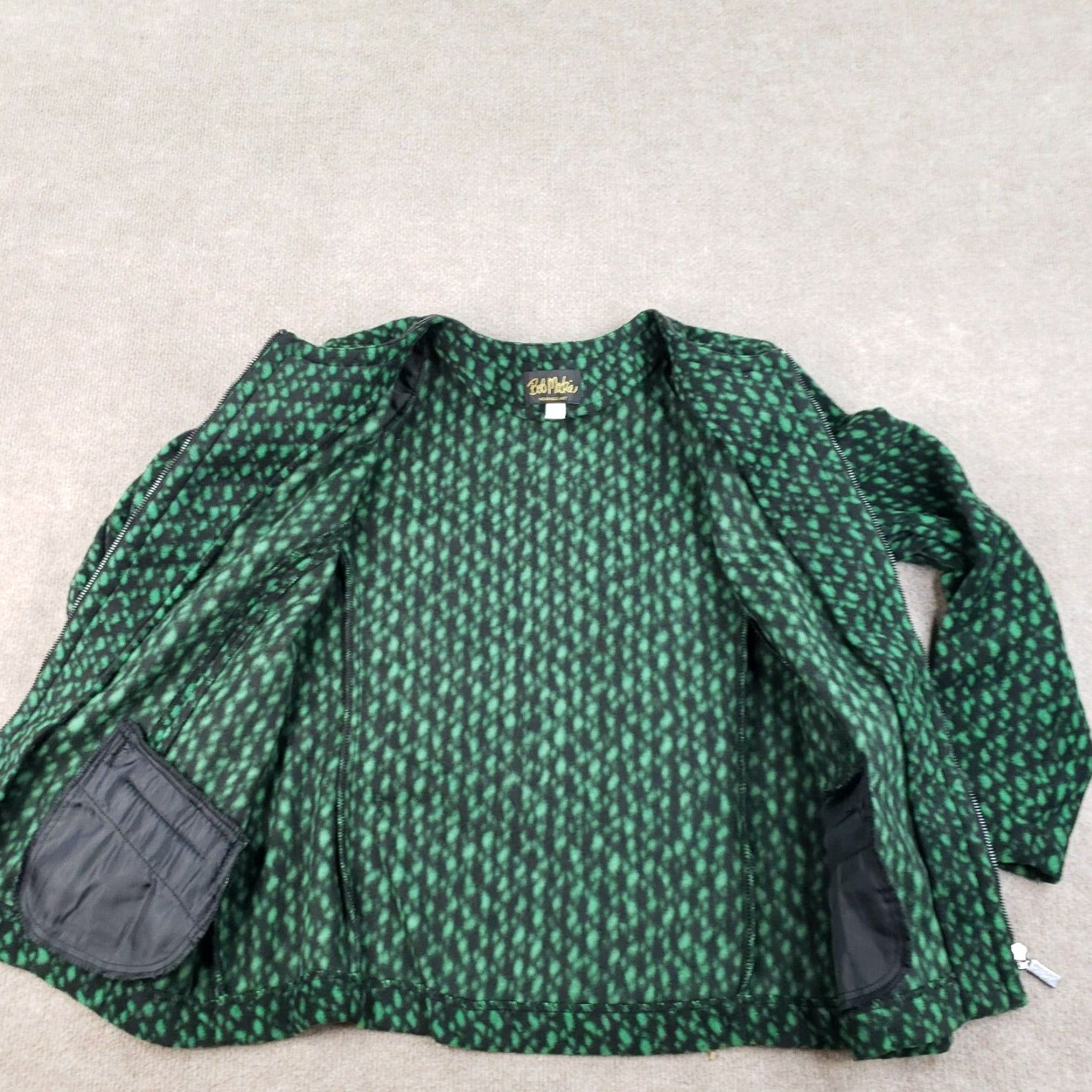 Bob Mackie Bob Mackie Sweater Womens Large Green Full Zip Pockets Shirt Mens Girls Boys Size L / US 10 / IT 46 - 6 Thumbnail