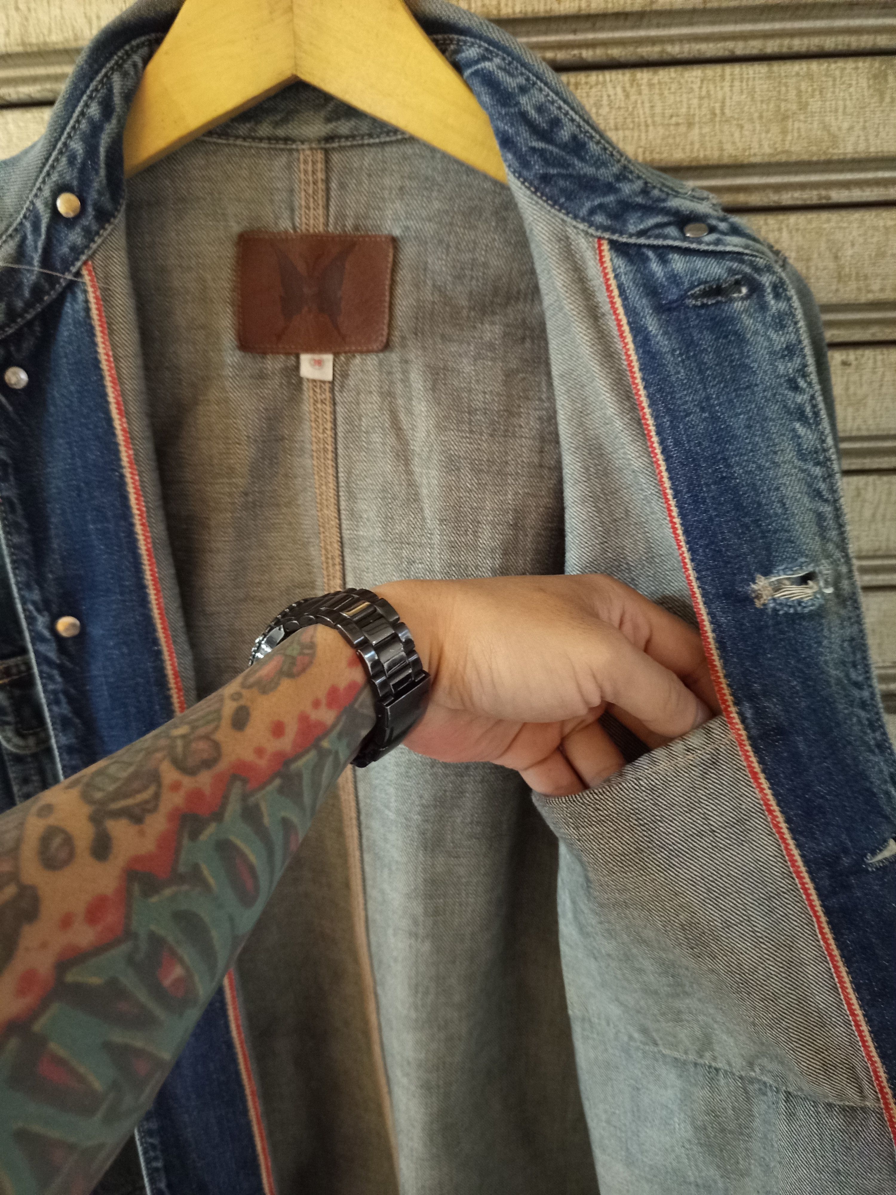 Chevignon Vintage Chevignon Selvedge Chore Jacket Size US M / EU 48-50 / 2 - 8 Thumbnail