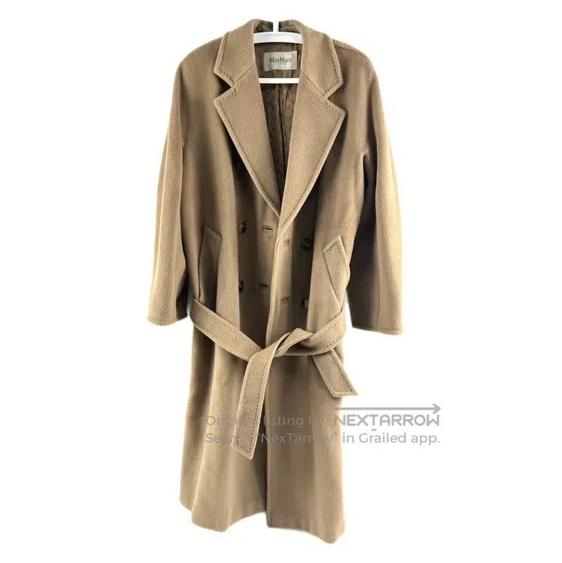Max Mara MaxMara Camel Wool Double-Breasted Women's Coat . Size XXS / US 00 / IT 34 - 1 Thumbnail