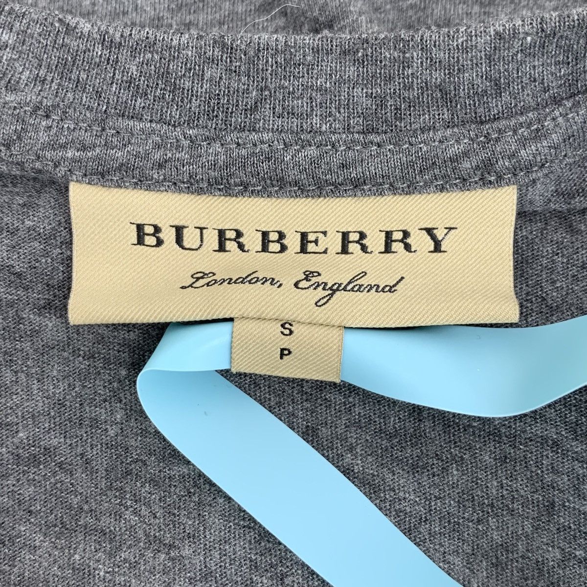 Burberry Burberry grey logo letter print cotton short-sleeved T-shirt Size S / US 4 / IT 40 - 5 Thumbnail