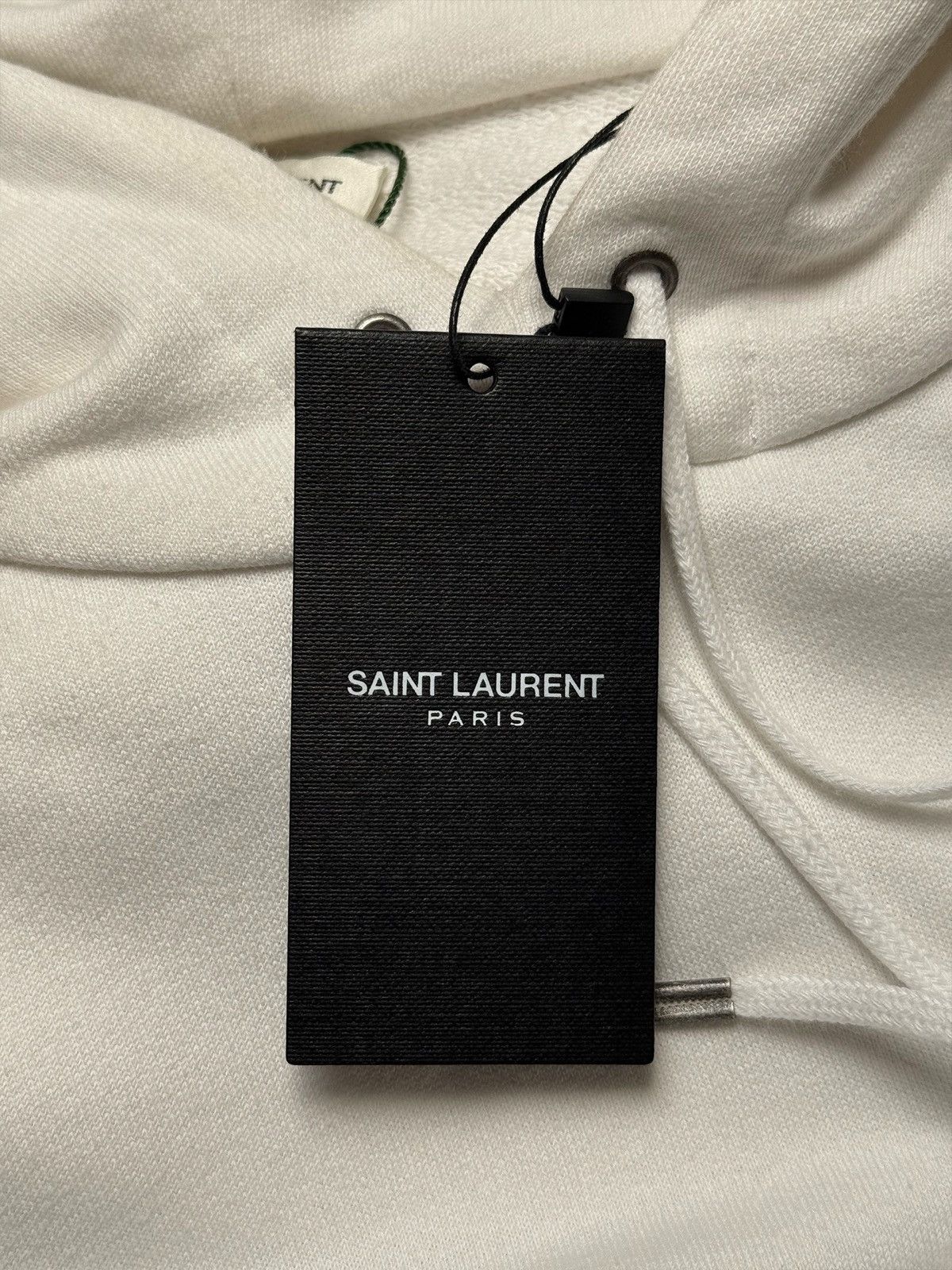Saint Laurent Paris Saint Laurent logo white hoodie Size US S / EU 44-46 / 1 - 4 Thumbnail