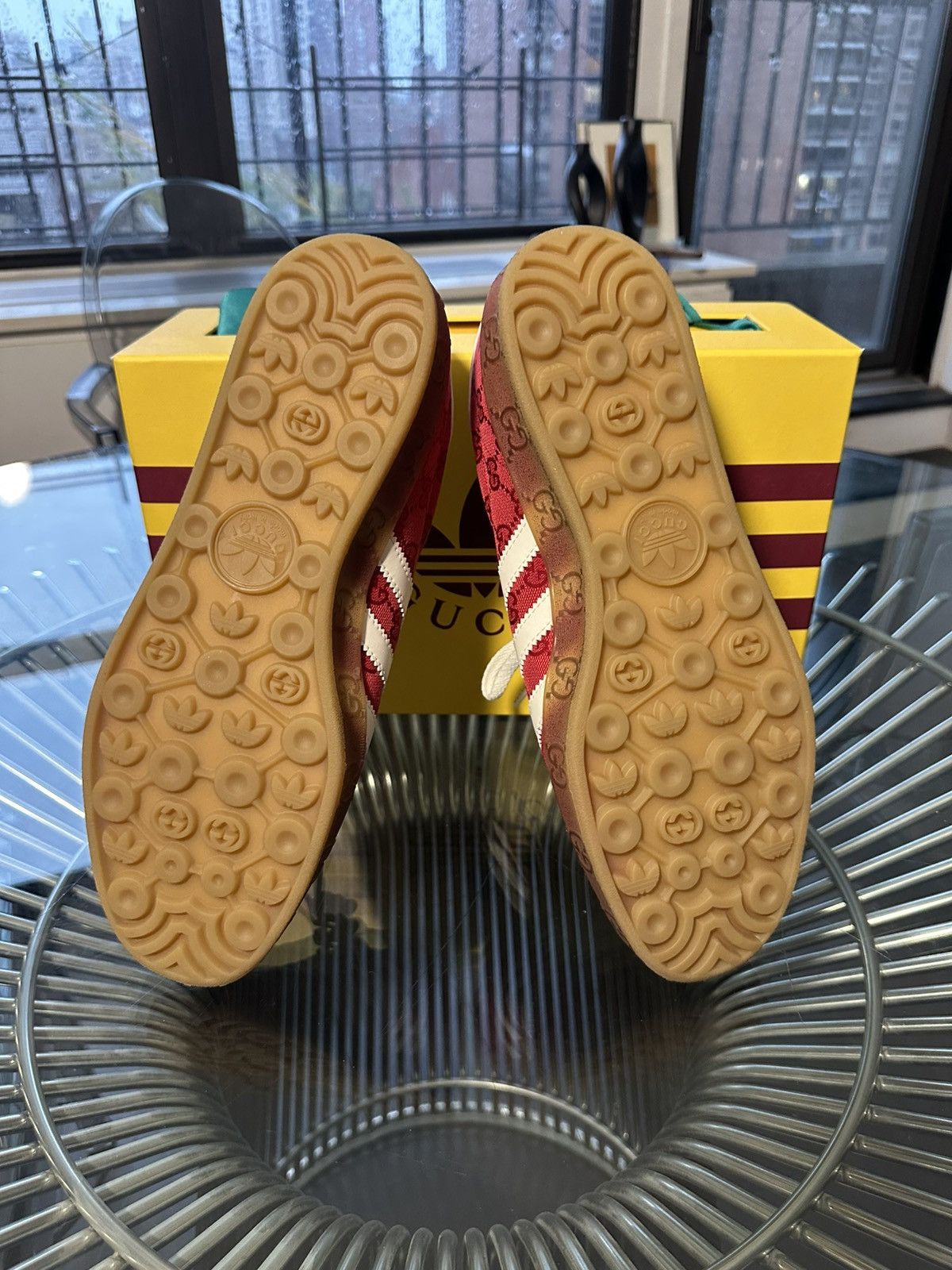 Adidas × Gucci SUPER RARE Adidas x Gucci Gazelle Original GG Red Size US 11.5 / EU 44-45 - 4 Thumbnail