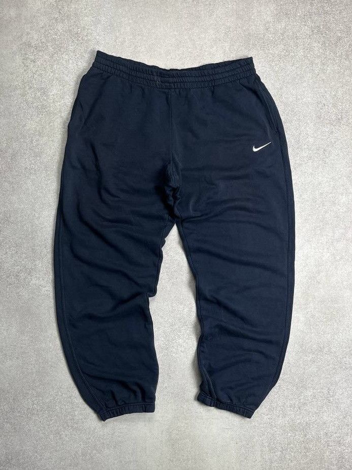 Nike × Vintage Vintage Nike Swoosh Baggy Cotton Trackpants Y2K XL Size US 36 / EU 52 - 1 Thumbnail