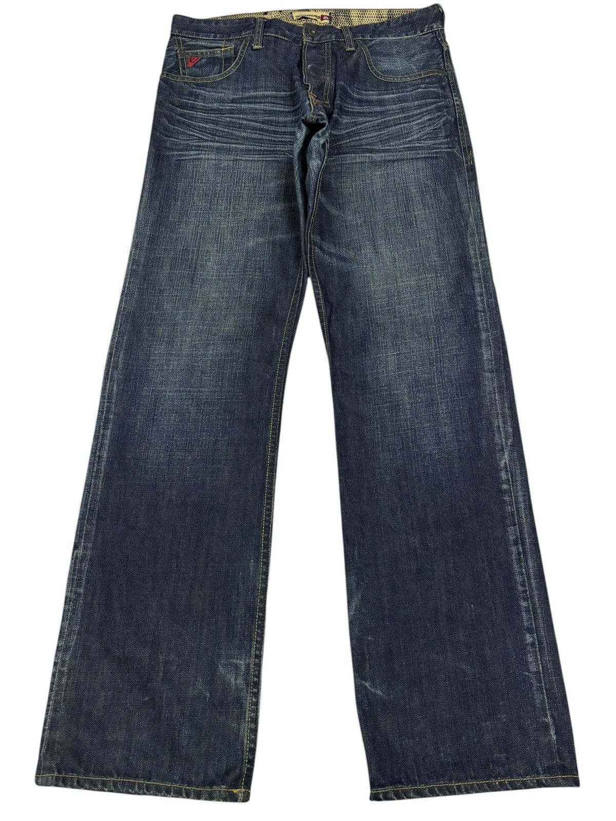 Quicksilver × Quiksilver Vintage Quiksilver Buster Faded Relaxed Fit Jeans Size US 32 / EU 48 - 1 Thumbnail
