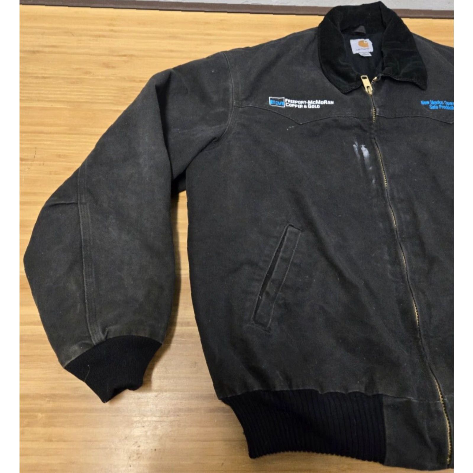 Carhartt VINTAGE Carhartt Santa Fe Canvas Jacket Mens XL Black Quilted Corduroy Bomber Jacket Size US XL / EU 56 / 4 - 4 Thumbnail