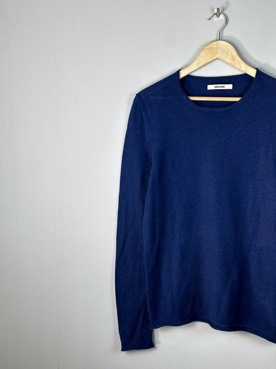 Zadig & Voltaire Zadig Voltaire Cashmere Crewneck Blue Sweater Size US S / EU 44-46 / 1 - 2 Thumbnail