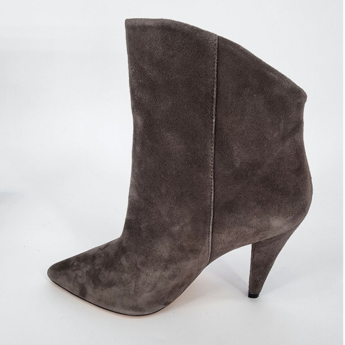 Iro IRO Gray Suede Pointy Toe High-Low Booties Size 36 (US 5.5) Size US 5.5 / IT 35.5 - 7 Thumbnail