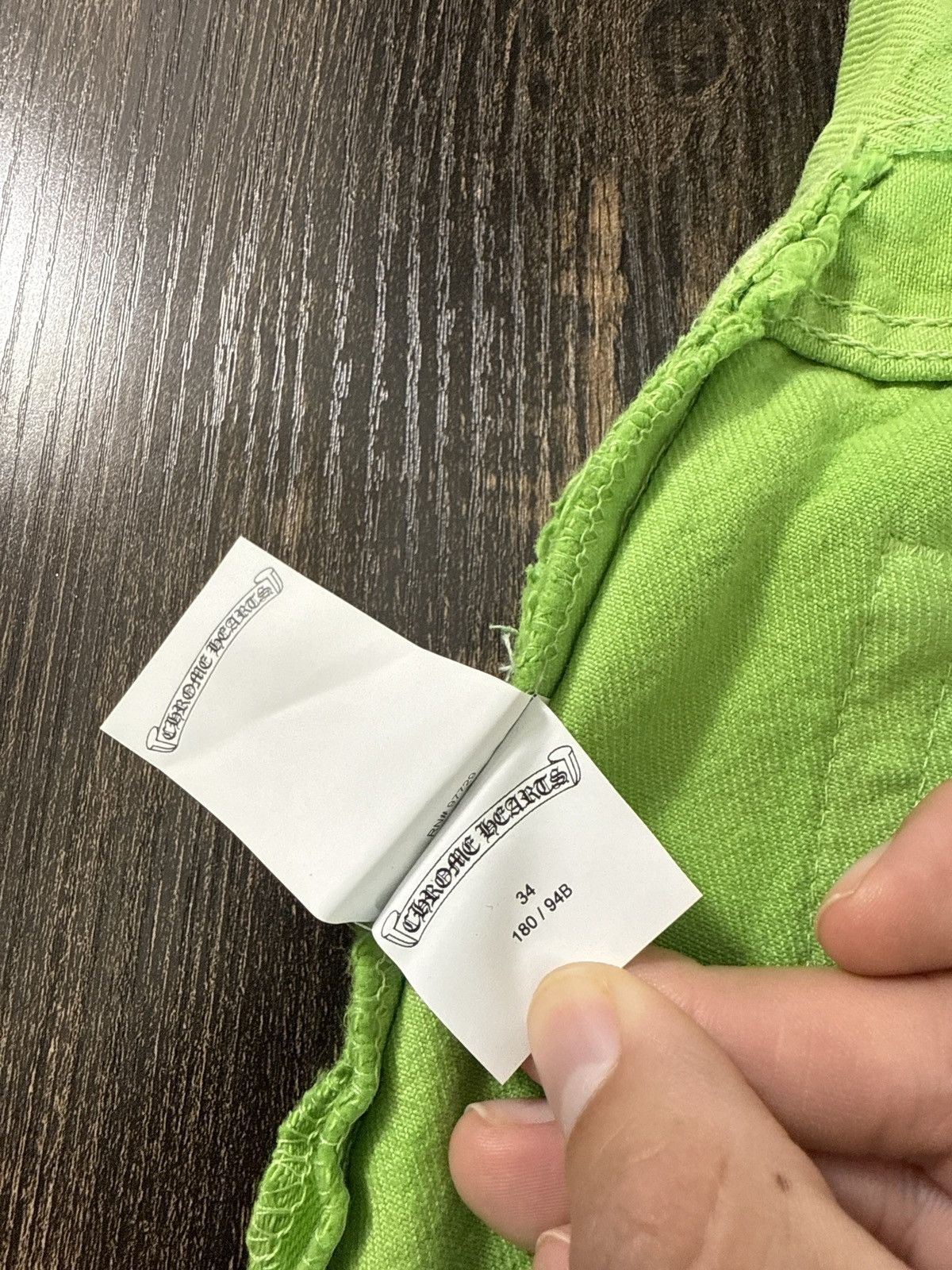 Chrome Hearts Chrome Hearts Slime Green Jeans Size US 34 / EU 50 - 8 Thumbnail