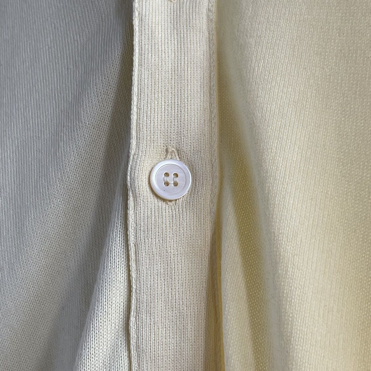 William Lockie William Lockie Scotland Pure Cotton Yellow Butter Cardigan Size US S / EU 44-46 / 1 - 7 Thumbnail