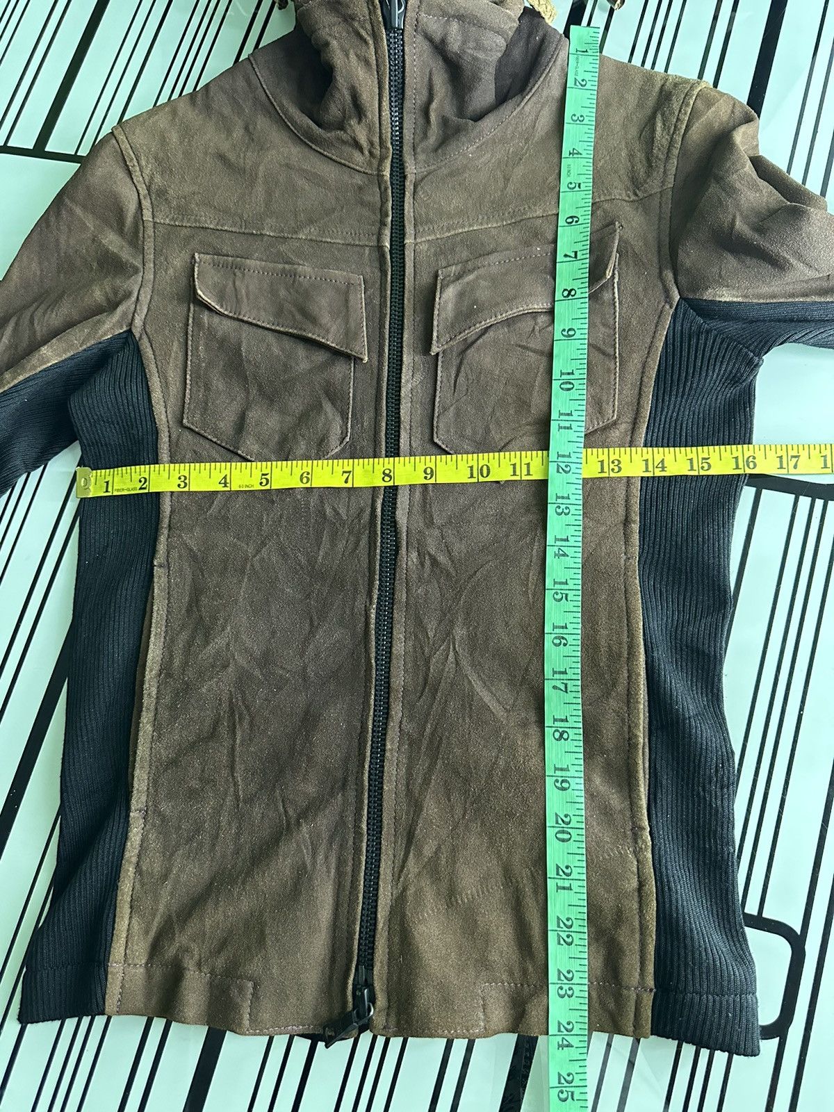 Buffalo Bobs Zipper Hoodie Leather Jacket