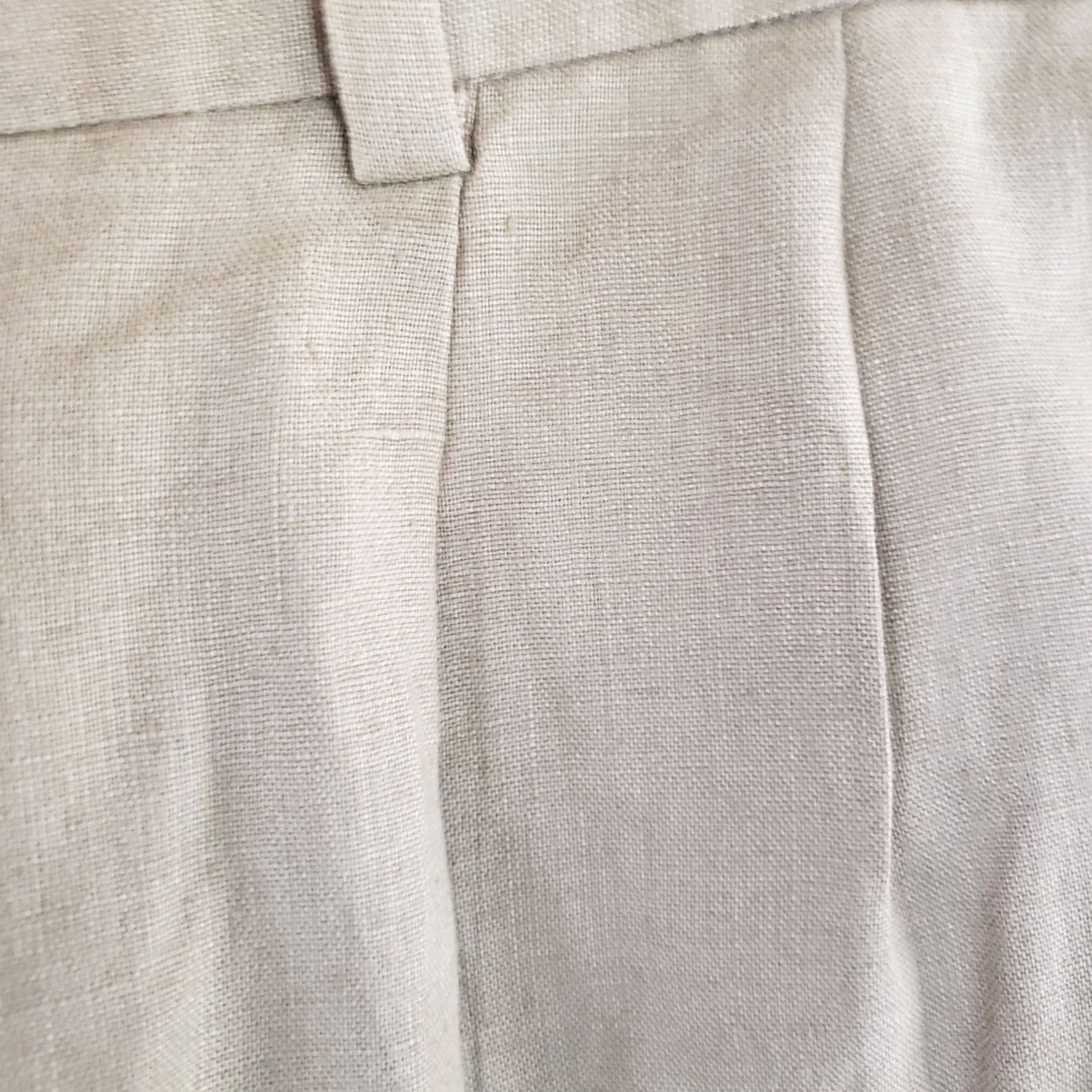 Brooks Brothers Brooks Brothers 346 Mens Linen Shorts Beige Tan Khaki - Travel Casual 9-Inch Size US 40 / EU 56 - 5 Thumbnail
