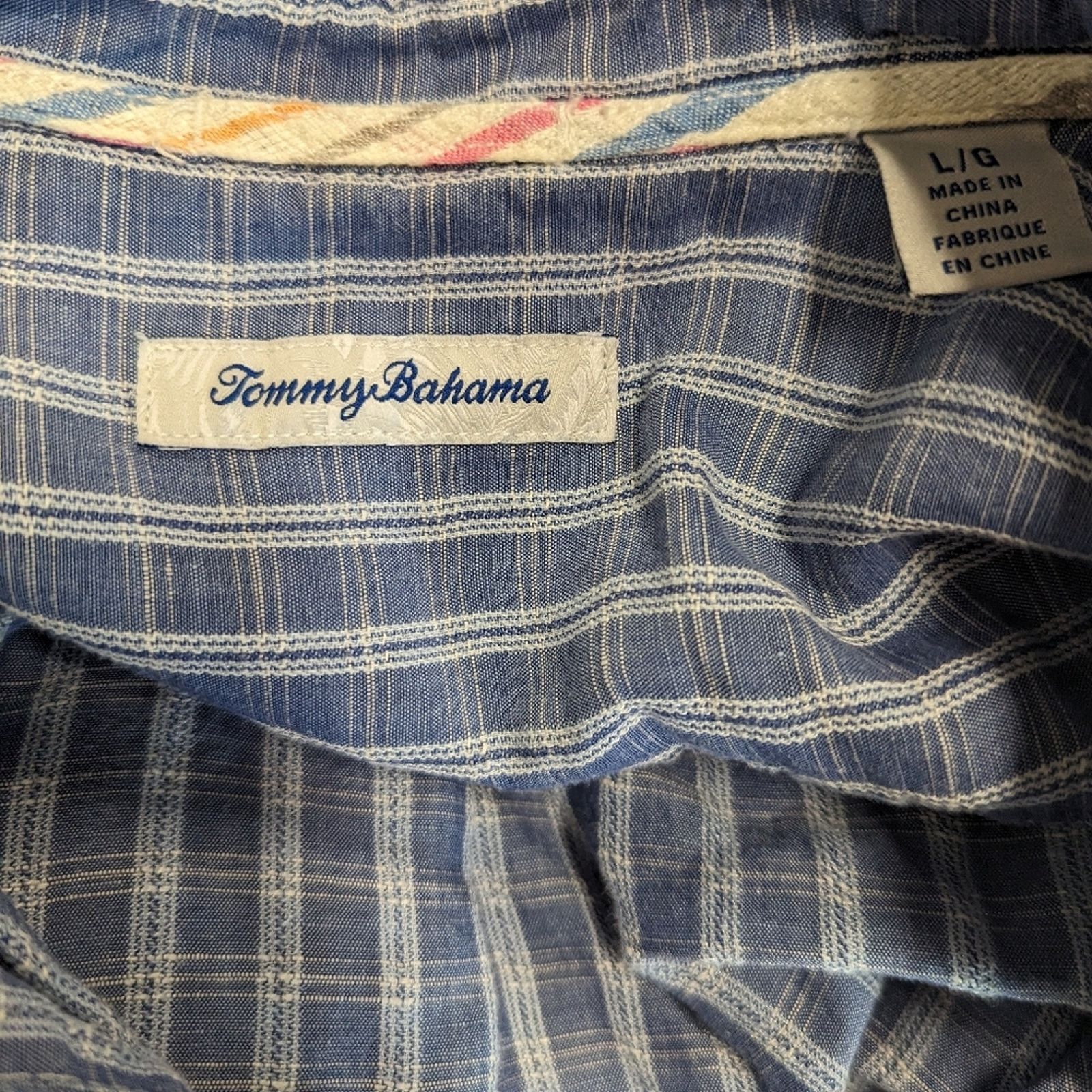 Tommy Bahama Tommy Bahama Linen Plaid Button Front Shirt - Large Size US L / EU 52-54 / 3 - 5 Thumbnail