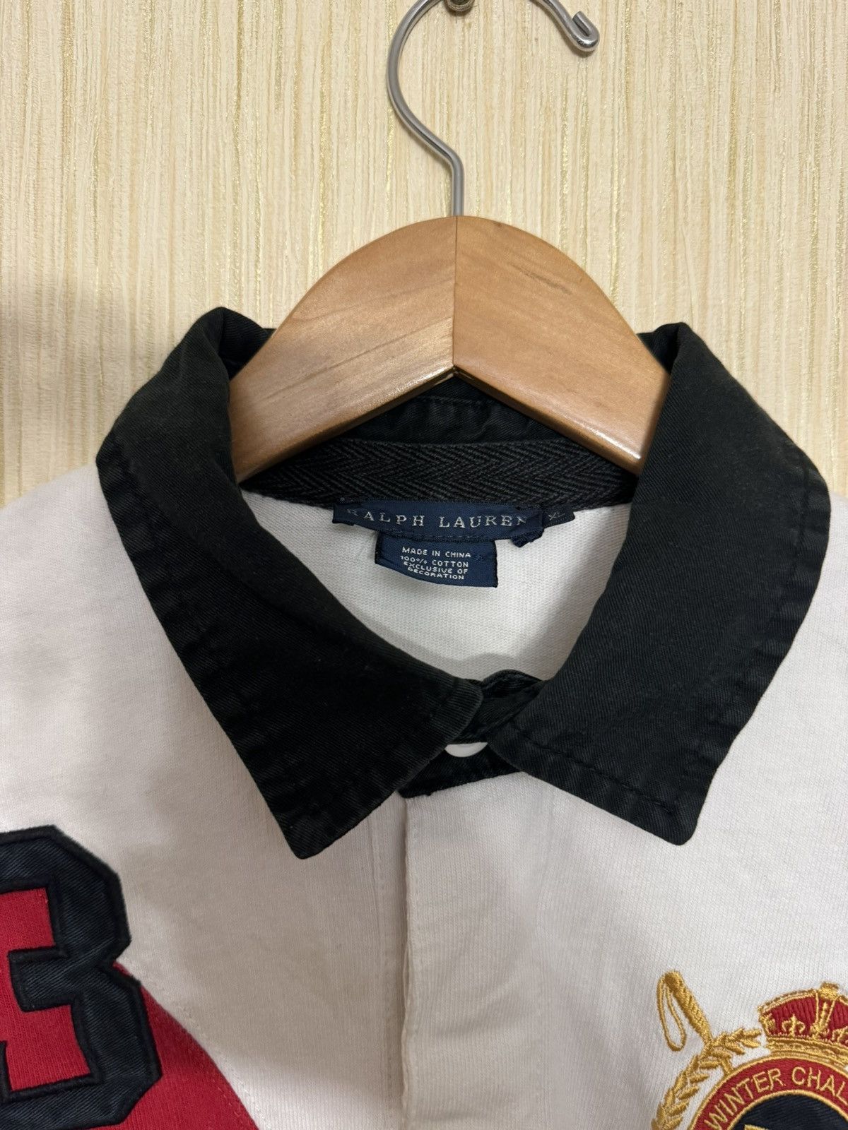 Polo Ralph Lauren × Vintage Polo Ralph Lauren rugby shirt number logo Size US L / EU 52-54 / 3 - 3 Thumbnail