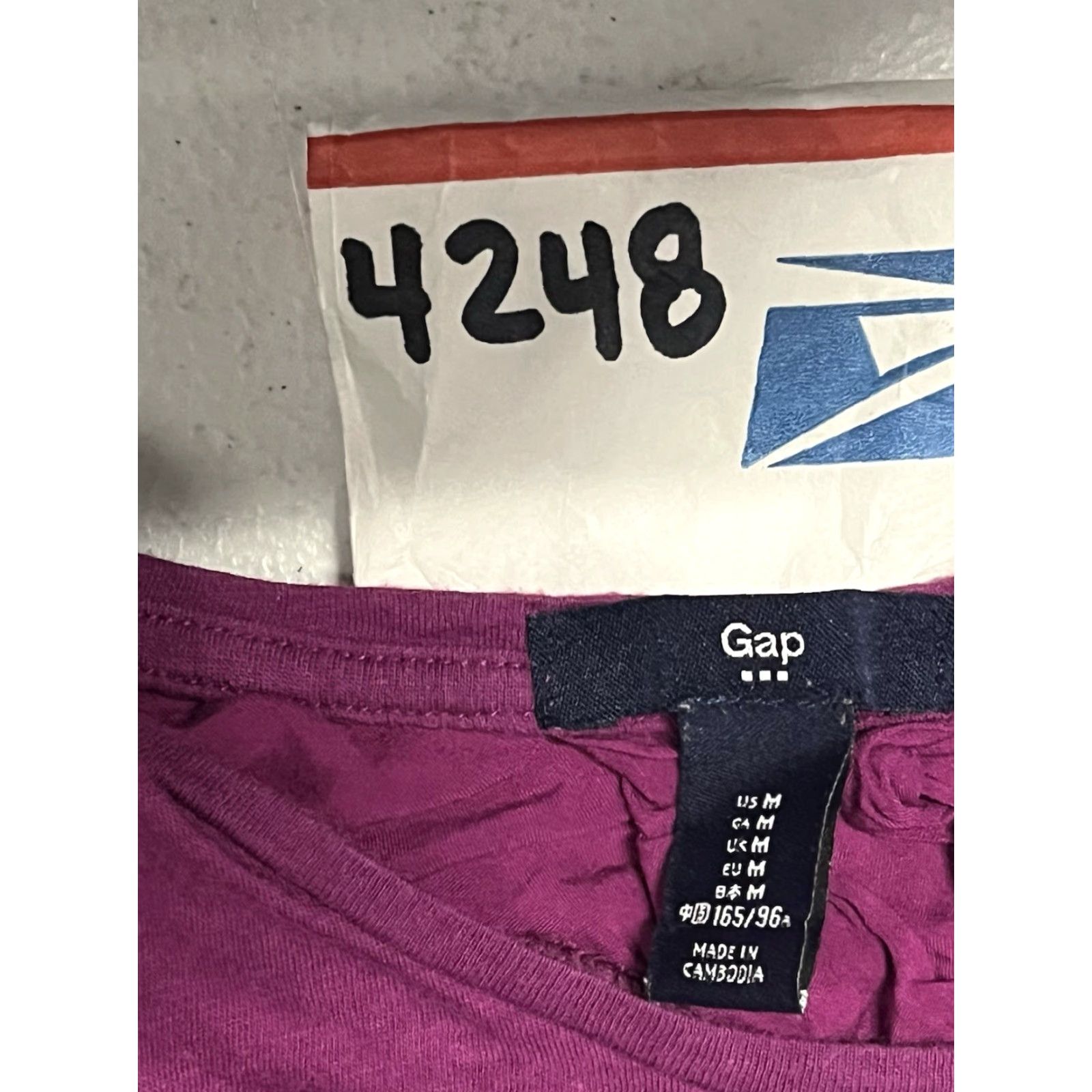 Gap Gap Blouse Womens Purple Sleeveless Medium Shirt Regular Cotton Blend M Size M / US 6-8 / IT 42-44 - 7 Thumbnail