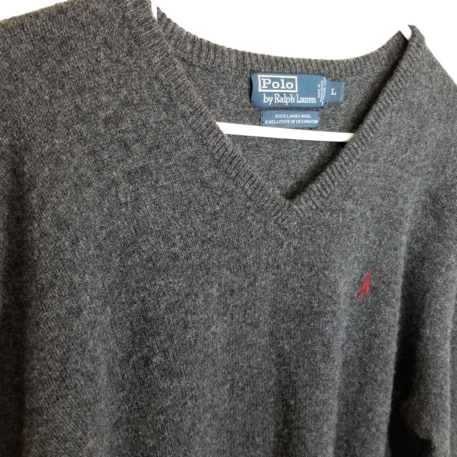 Polo Ralph Lauren Vintage Polo Ralph Lauren Men Lambswool Sweater L Minimalist Size US L / EU 52-54 / 3 - 4 Thumbnail