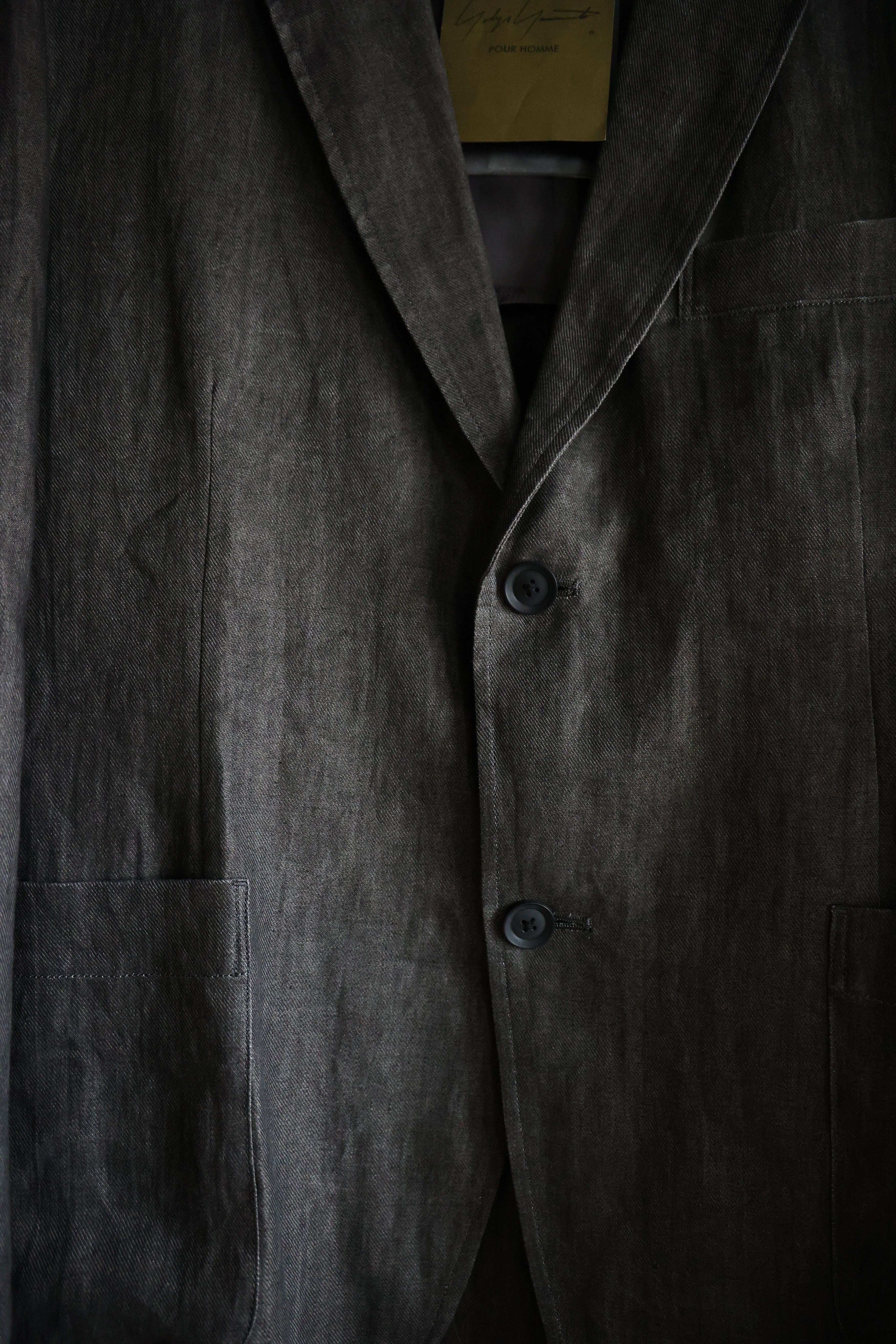 Yohji Yamamoto yohji yamamoto pour homme blazer jacket top linen Size US M / EU 48-50 / 2 - 5 Thumbnail