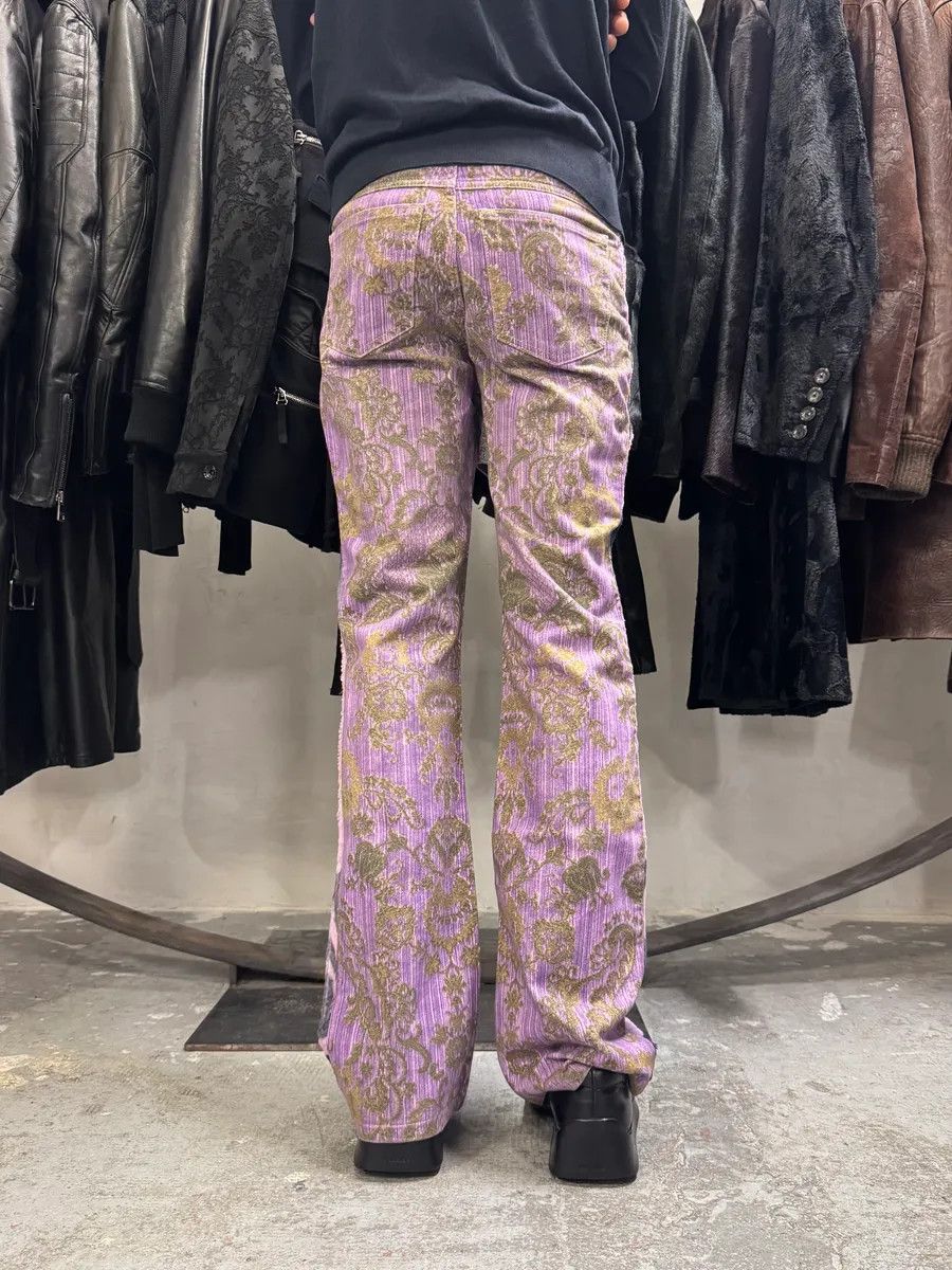 Just Cavalli SS2005 Cavalli Mountain Peninsula Purple Relaxed Pants Size 26" / US 2 / IT 38 - 4 Thumbnail