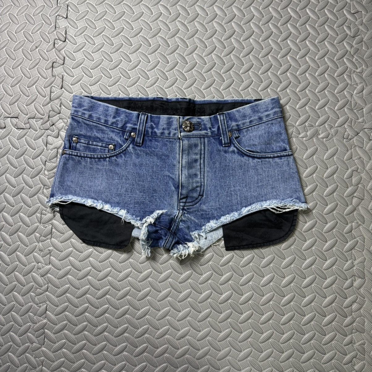 Chrome Hearts Chrome Hearts - Denim Sexy Shorts Custom Order Size 26" / US 2 / IT 38 - 1 Thumbnail