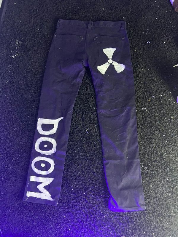 Japanese Brand Goth Punk Opium Custom Doom Pants Oversize Baggy Streetwear Size US 36 / EU 52 - 4 Thumbnail