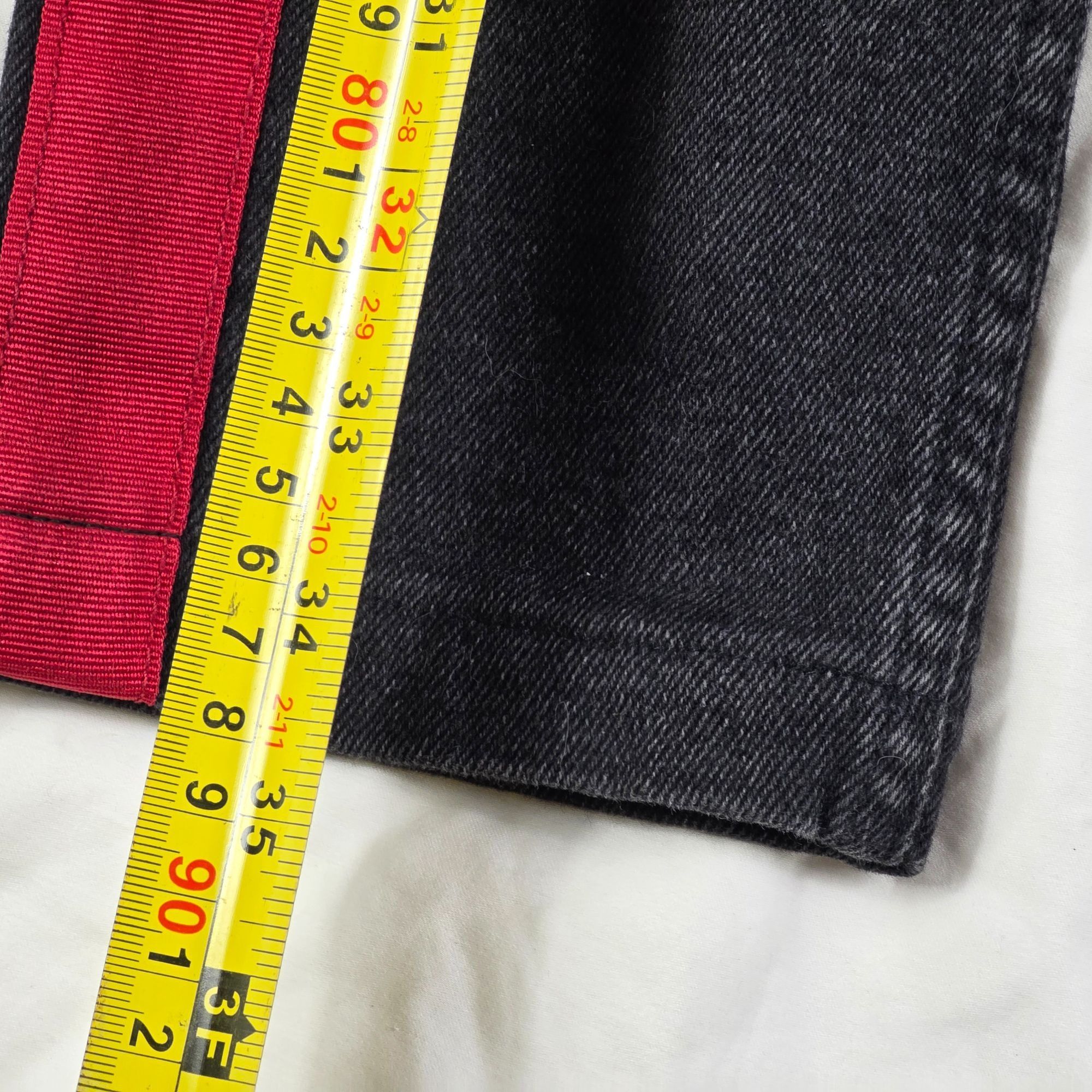 Zara Zara Womens Size 30 Skinny Jeans Black With Red Side Stripe Size 30" / US 8 / IT 44 - 10 Thumbnail