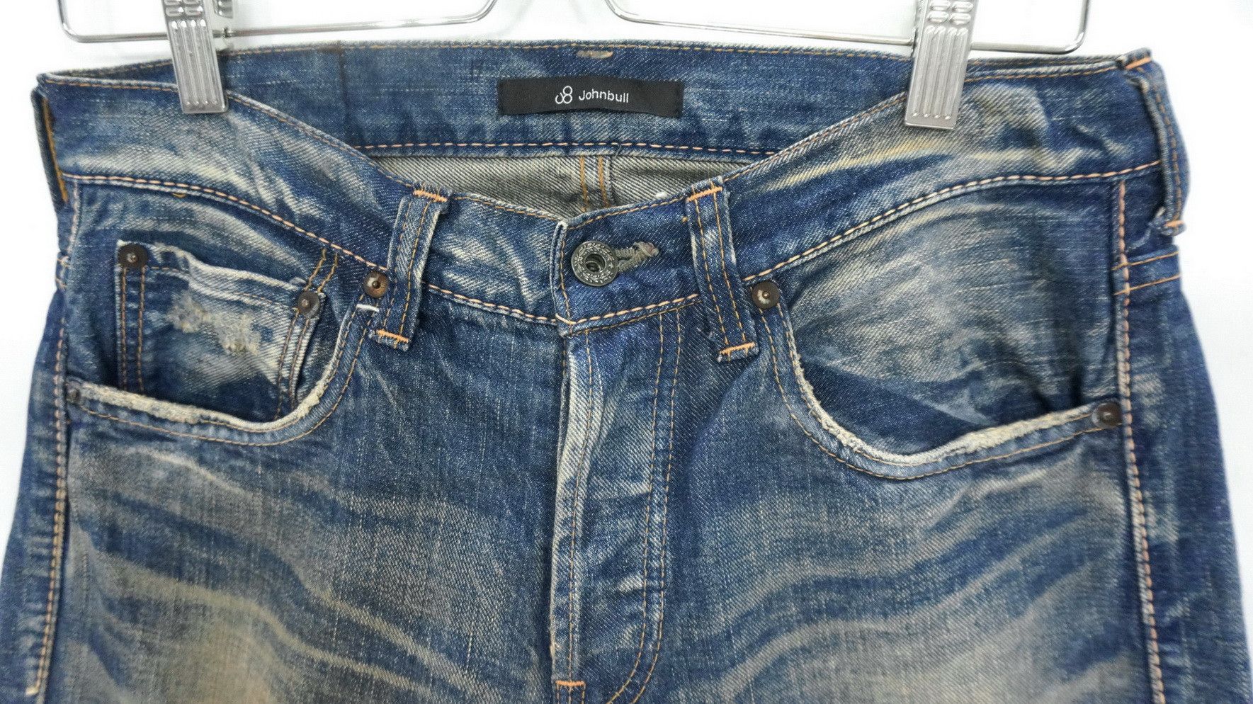 If Six Was Nine 🔴JOHN BULL🔴 Mudwash Distressed Selvedge Vintage Jeans Size US 30 / EU 46 - 4 Thumbnail