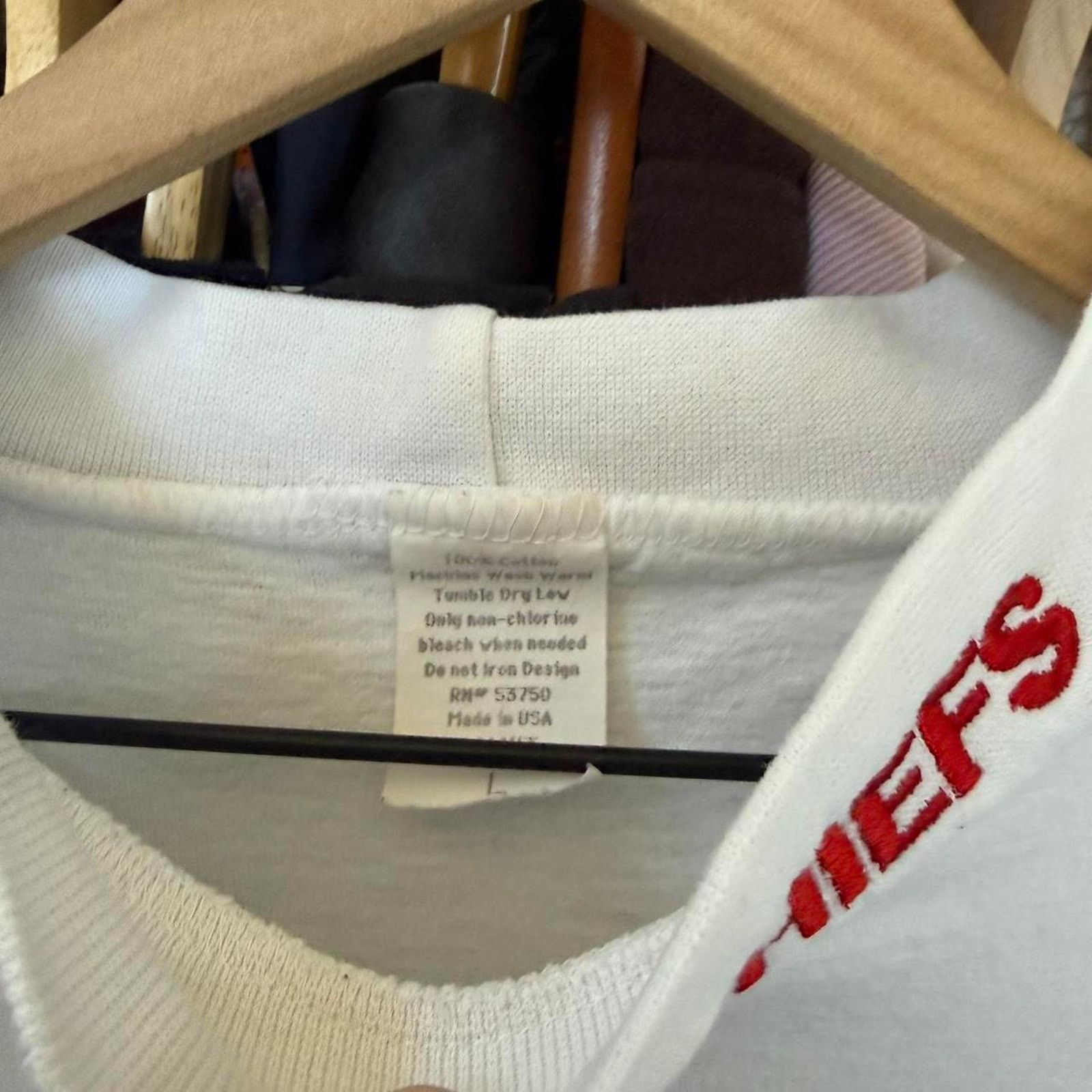 Other Vintage 90s Kansas City Chiefs Mockneck Long Sleeve T-Shirt Size US L / EU 52-54 / 3 - 7 Thumbnail