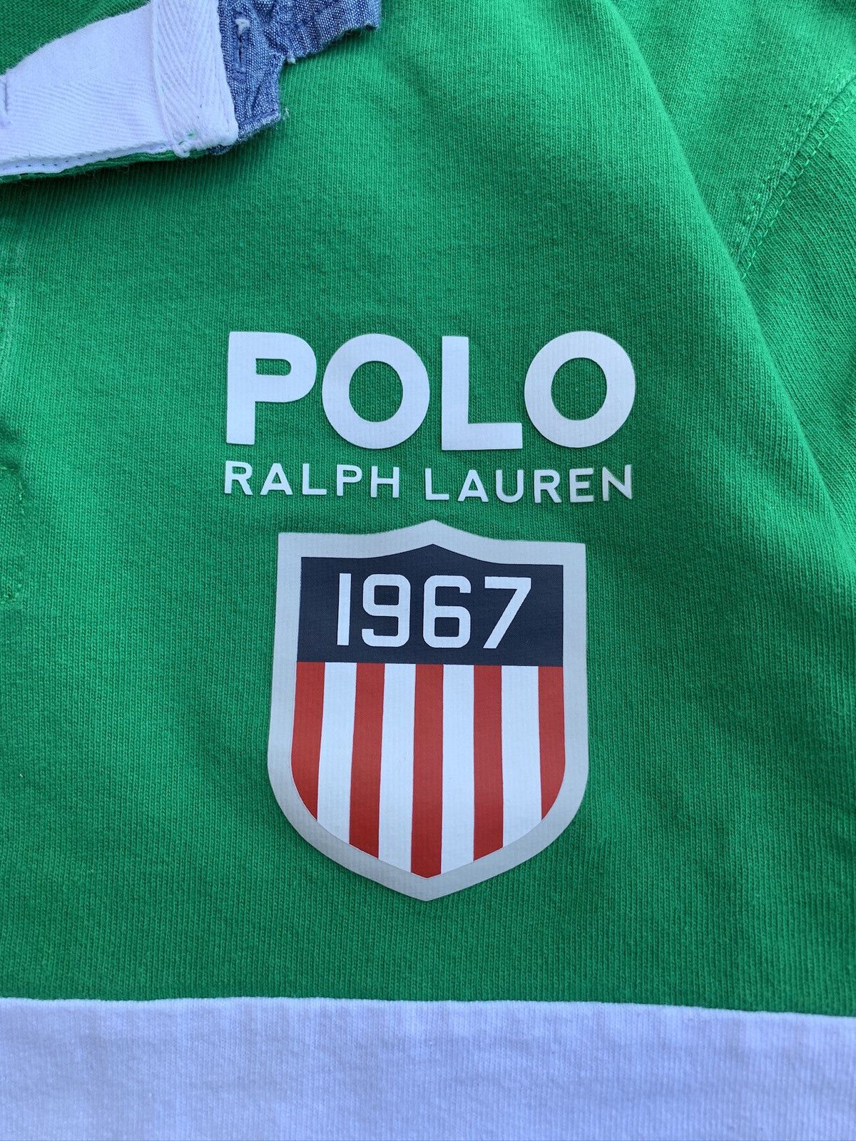 Polo Ralph Lauren Polo Ralph Lauren K-Swiss Colorblock Longsleeve Rugby Shirt Size US L / EU 52-54 / 3 - 3 Thumbnail