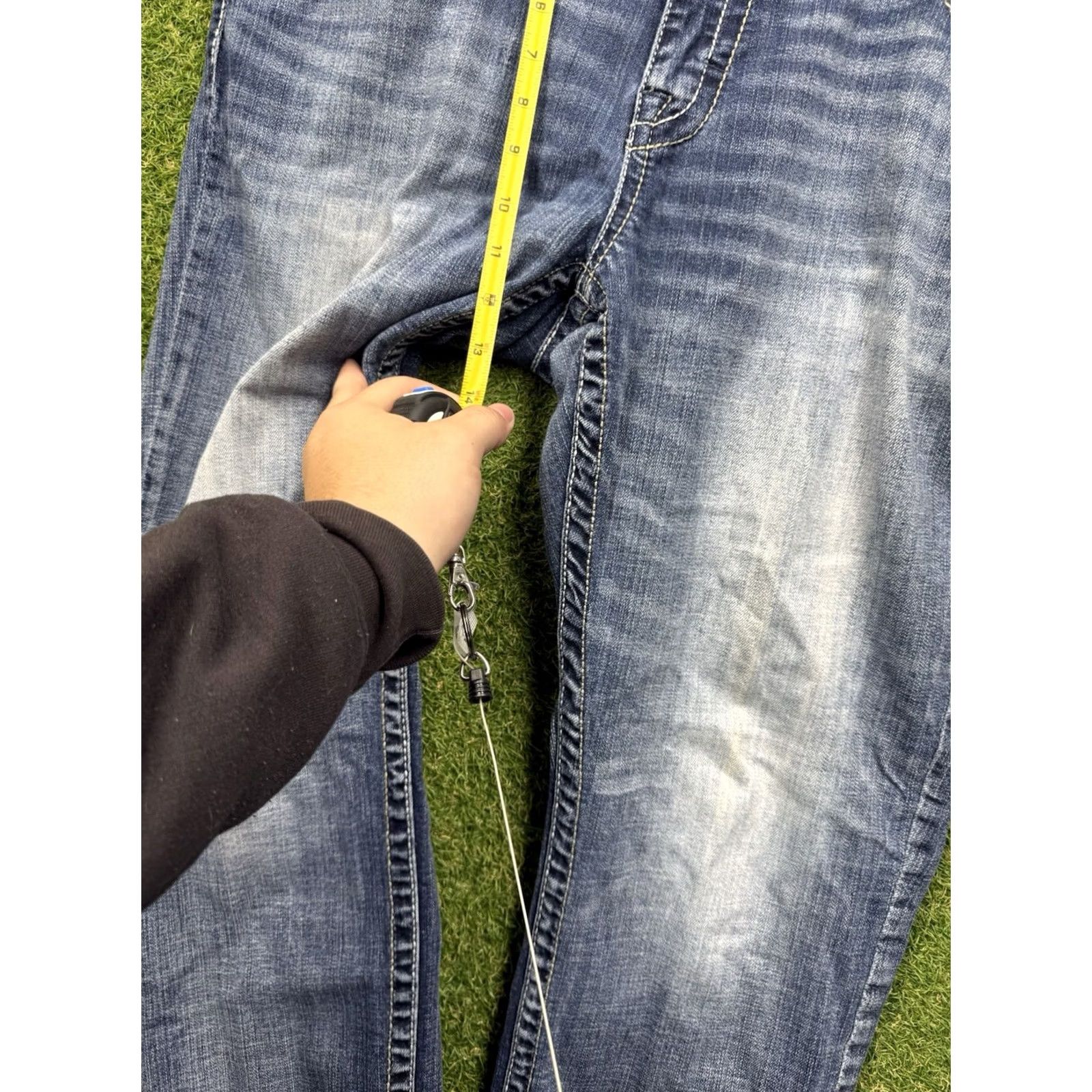 Vintage BKE Jeans Mens 40R Nolan Straight Leg Denim Buckle 5 Pocket Distressed Stretch Regular Jeans Mens Blue 40 Size US 40 / EU 56 - 4 Thumbnail