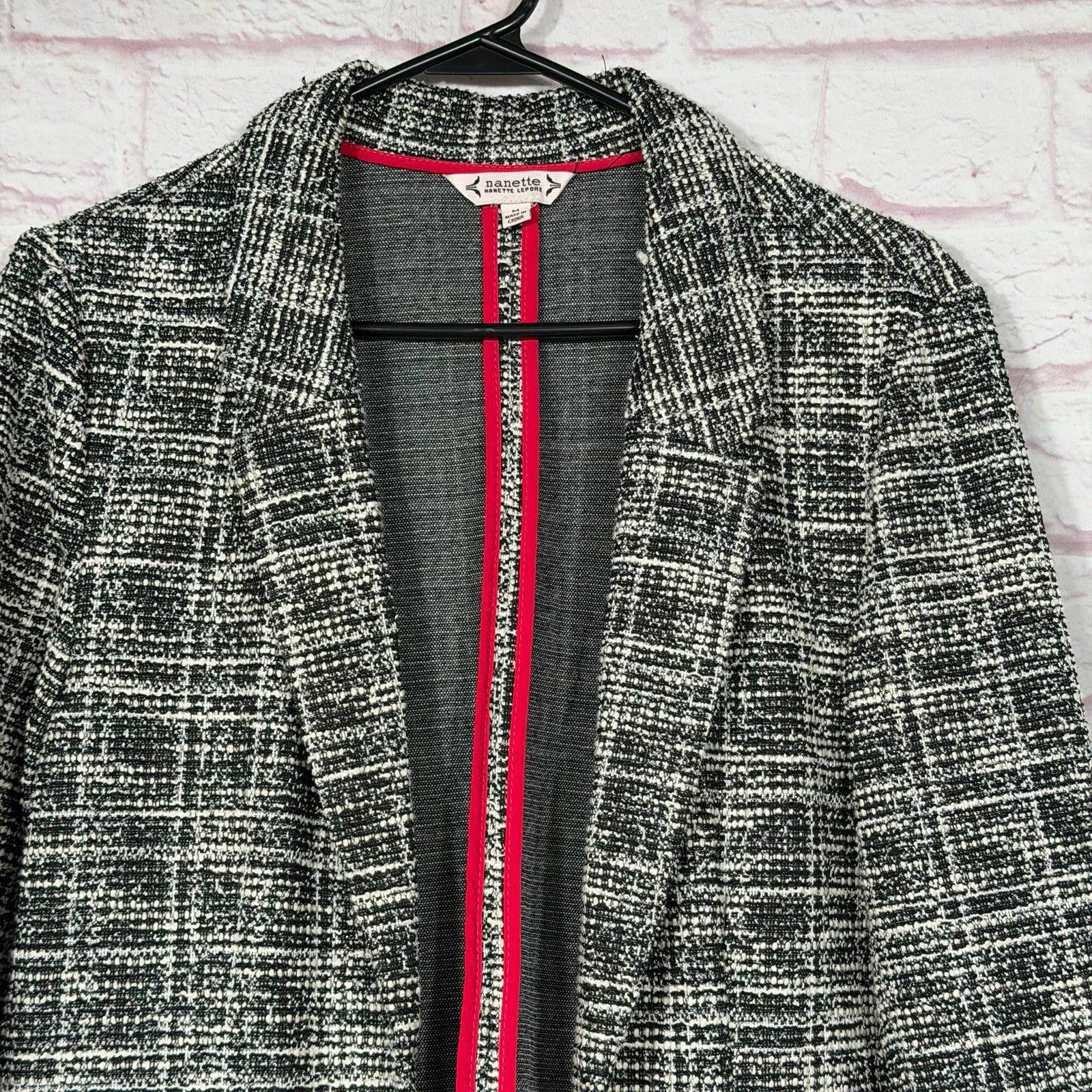 Other Nanette Lepore Women's Tweed Blazer Medium NWT Size M / US 6-8 / IT 42-44 - 2 Thumbnail