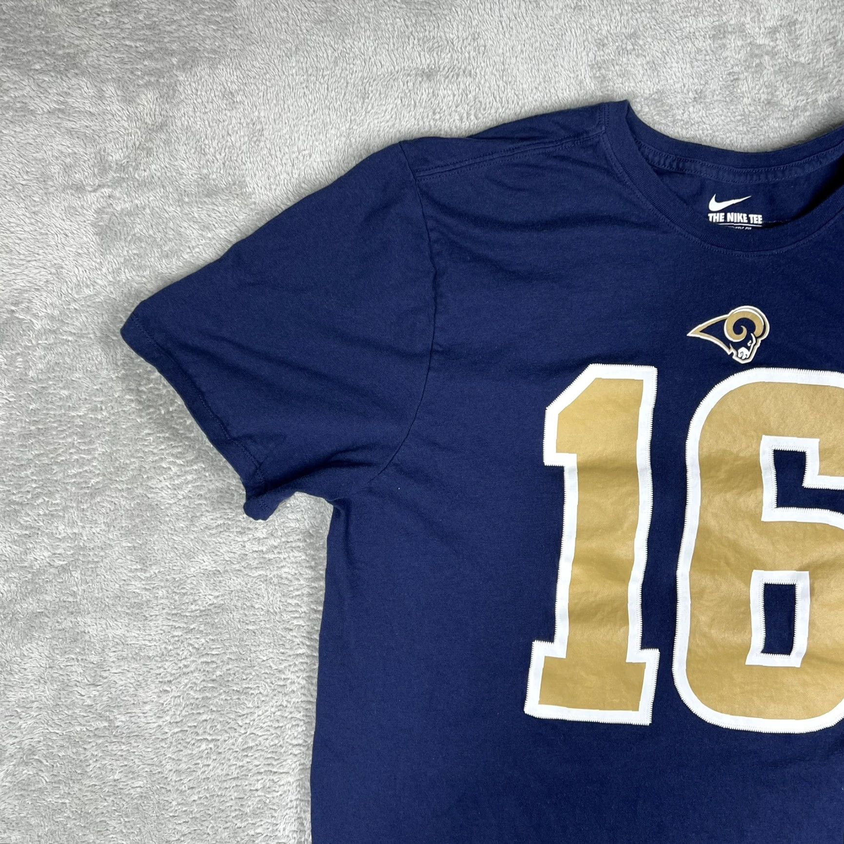 Nike Nike Men's XXL Shirt Los Angeles Rams Jared Goff #16 NFL Short Sleeve Navy Blue Size US XXL / EU 58 / 5 - 3 Thumbnail