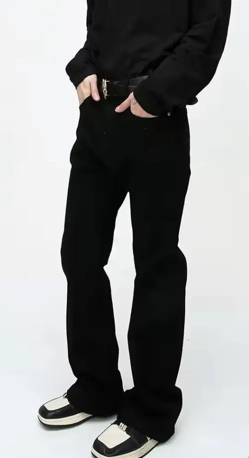 Jean Matsumoto x Ruuko Simple Black Slim Fit Size US 34 / EU 50 - 4 Thumbnail
