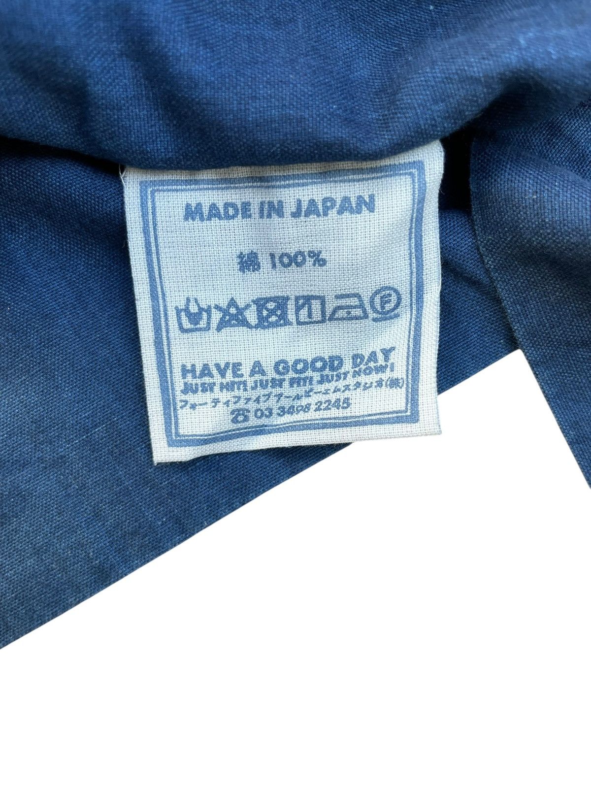 Japanese Brand 45rpm Indigo Dyed Unique Flap Japan Soft Denim Shirt Size US L / EU 52-54 / 3 - 8 Thumbnail