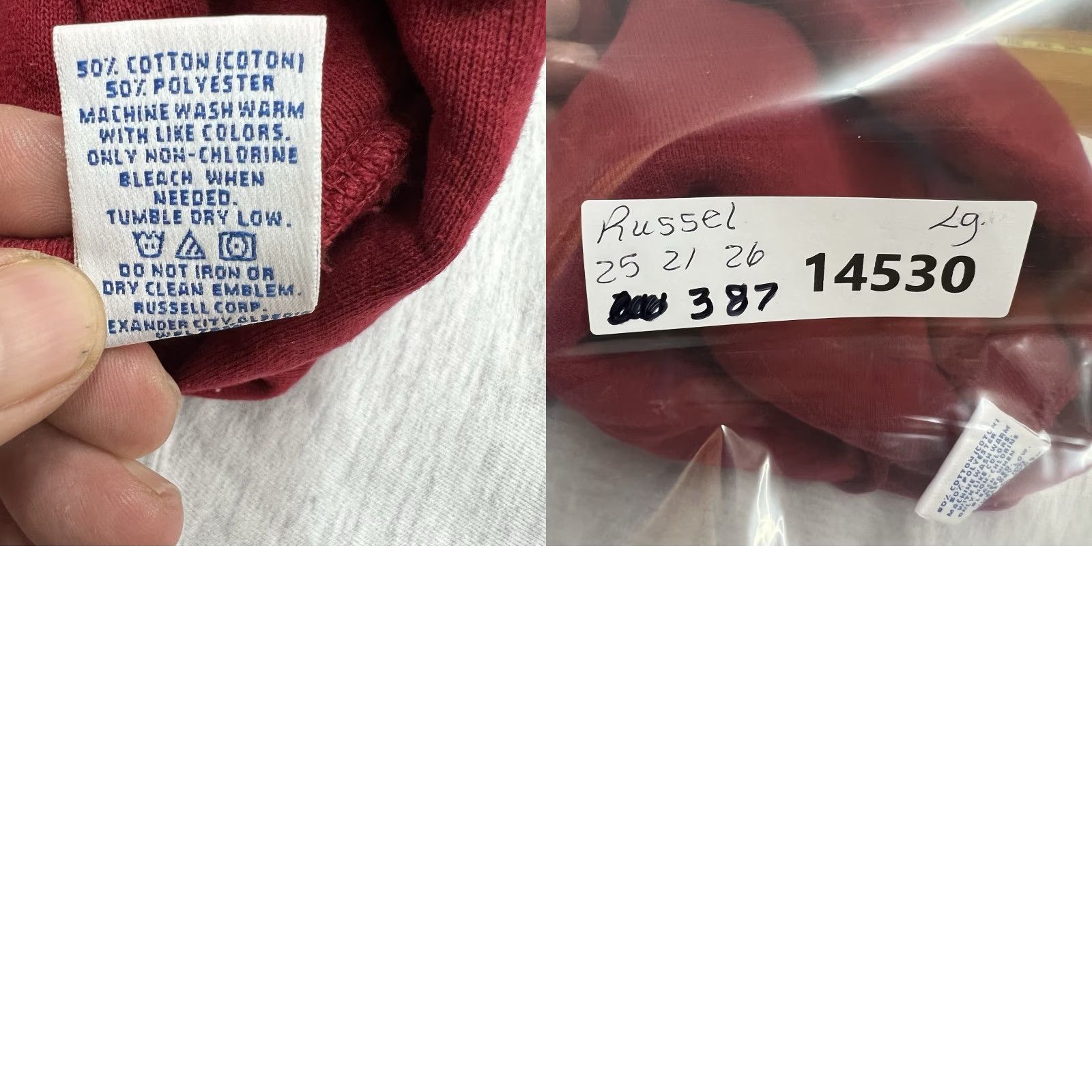 Vintage VINTAGE Russell Ohio State University Hoodie Mens L Red University Graphic Print Hooded Pullover Winter Football 50 in Chest Mens Size US L / EU 52-54 / 3 - 8 Thumbnail