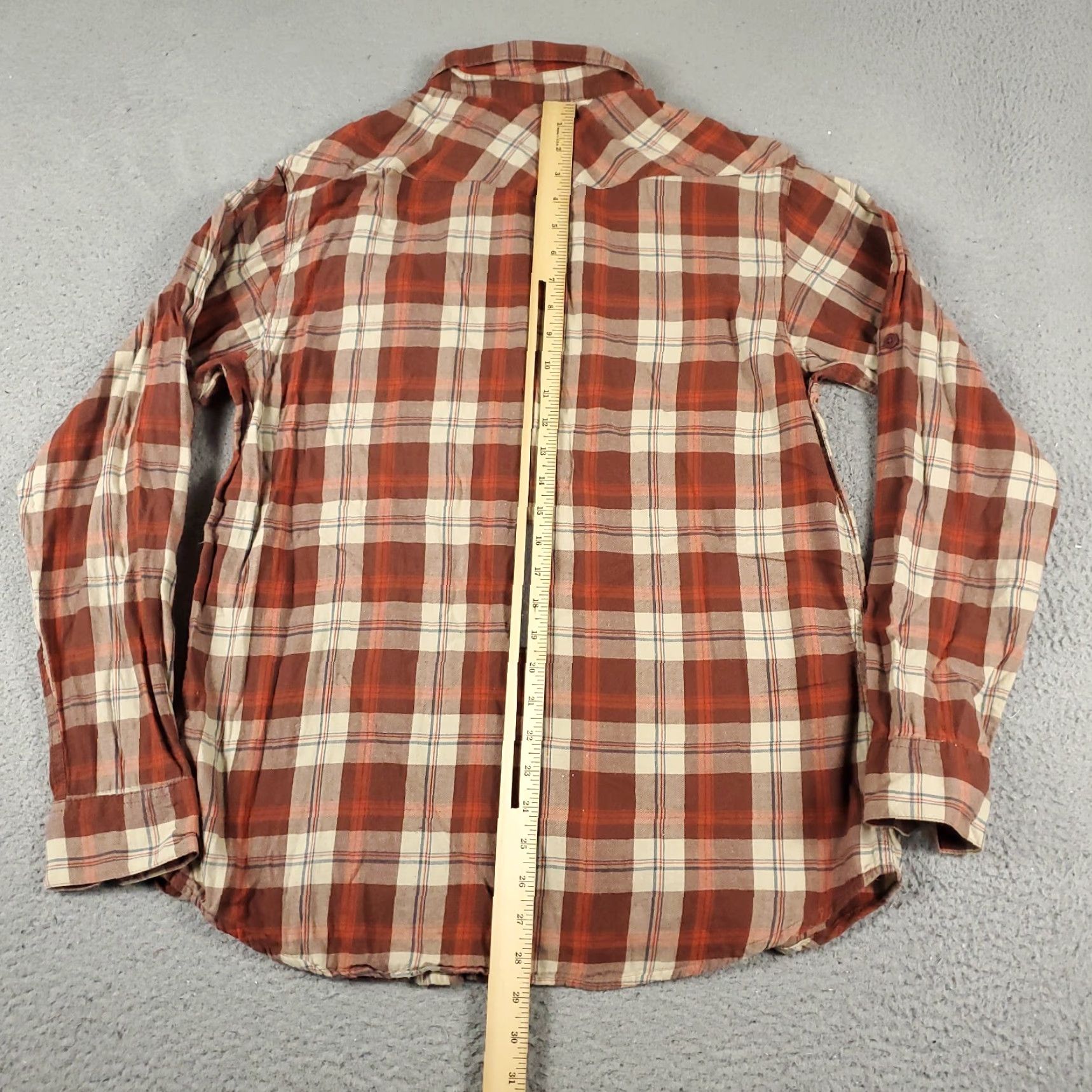 Vintage Columbia Shirt Mens Medium Brown/Orange Plaid Button-Up Long Sleeve Size US M / EU 48-50 / 2 - 4 Thumbnail