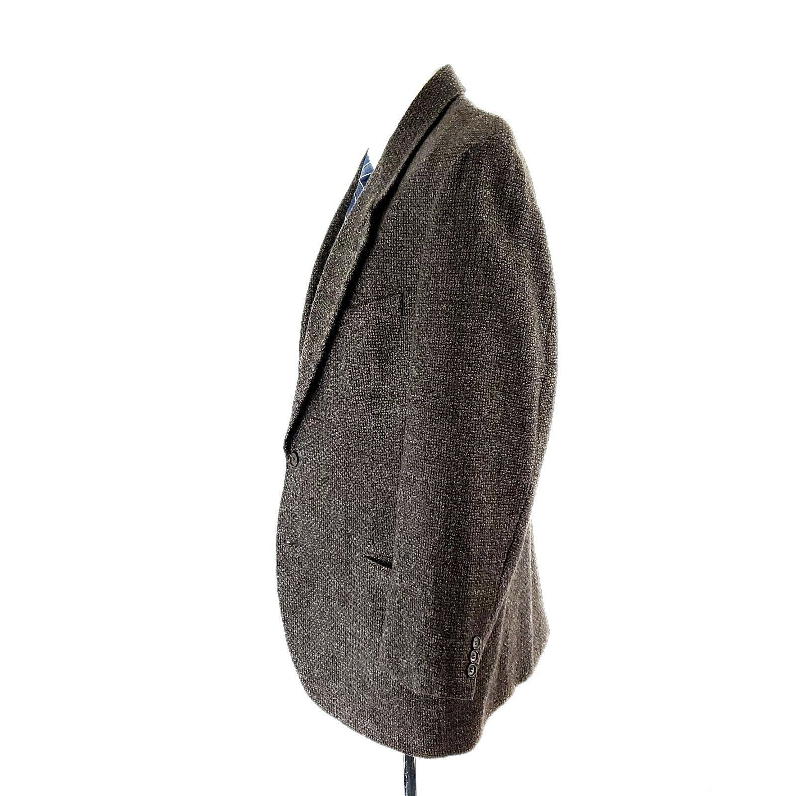 Pierre Cardin Pierre Cardin Wool Tweed 2 Button Sport Coat 42R Black Green Size 42R - 4 Thumbnail