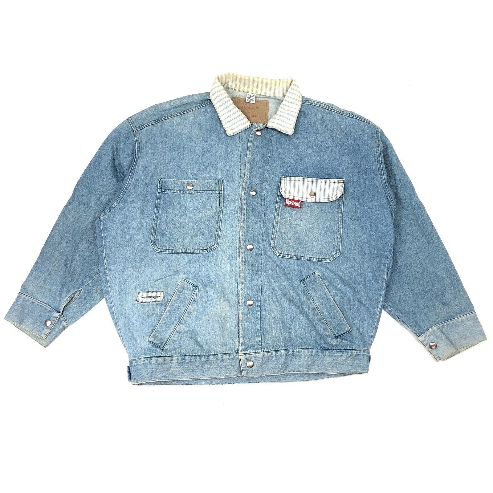 Vintage vintage 90s Made In USA Mossimo Blue Denim Jacket Medium Size US M / EU 48-50 / 2 - 1 Thumbnail