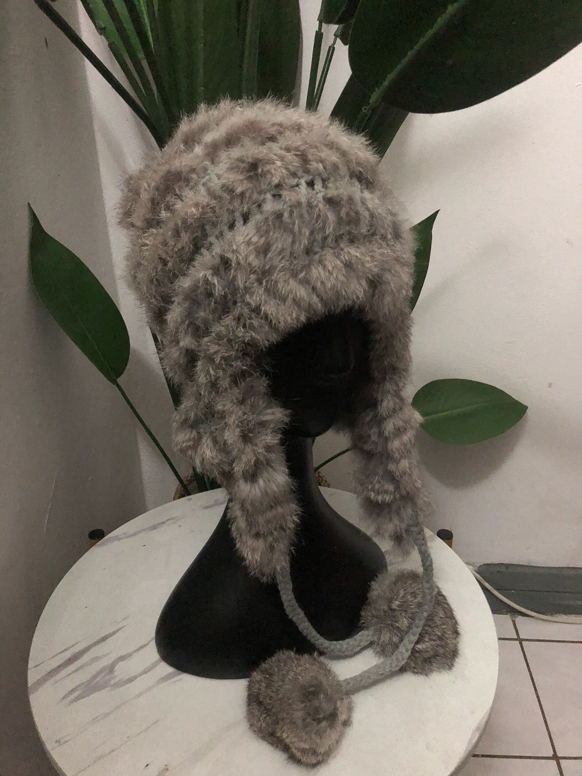 Vintage VINTAGE FUR EAR FLAT BEANIE HAT Size ONE SIZE - 1 Thumbnail