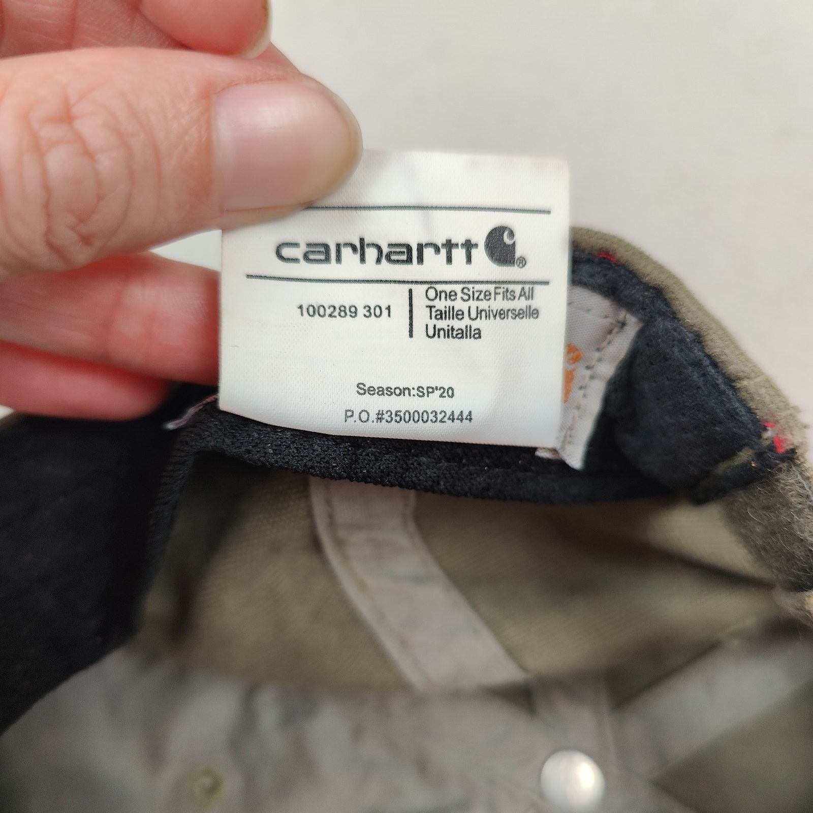 Carhartt Carhartt Canvas Baseball Cap One Size Fits Most Green Size ONE SIZE - 7 Thumbnail