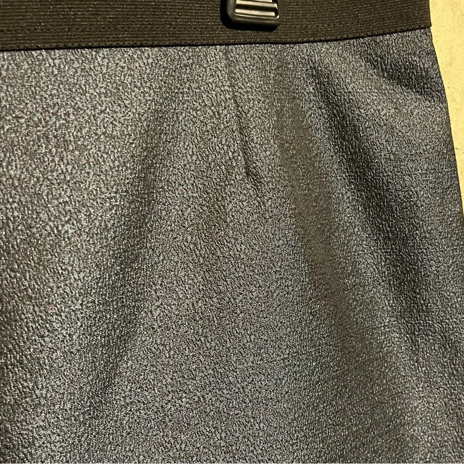 Loft Ann Taylor LOFT Short Skirt Blue Metallic Shimmery Size 16 Size 38" / US 16 / IT 52 - 2 Thumbnail