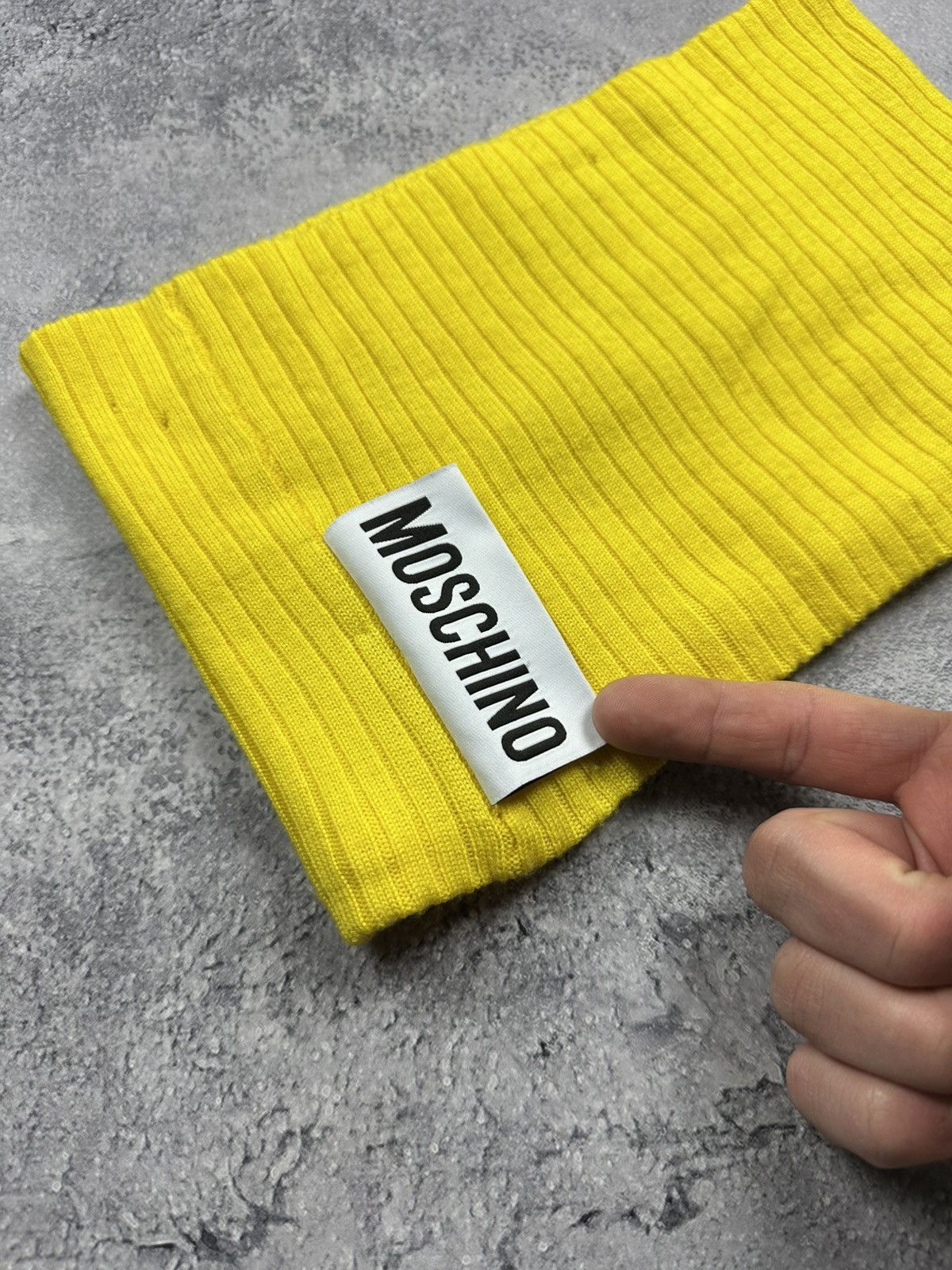 Moschino Moschino Couture Wool Ribbed Scarf Neckwarm Made in Italy Size ONE SIZE - 4 Thumbnail