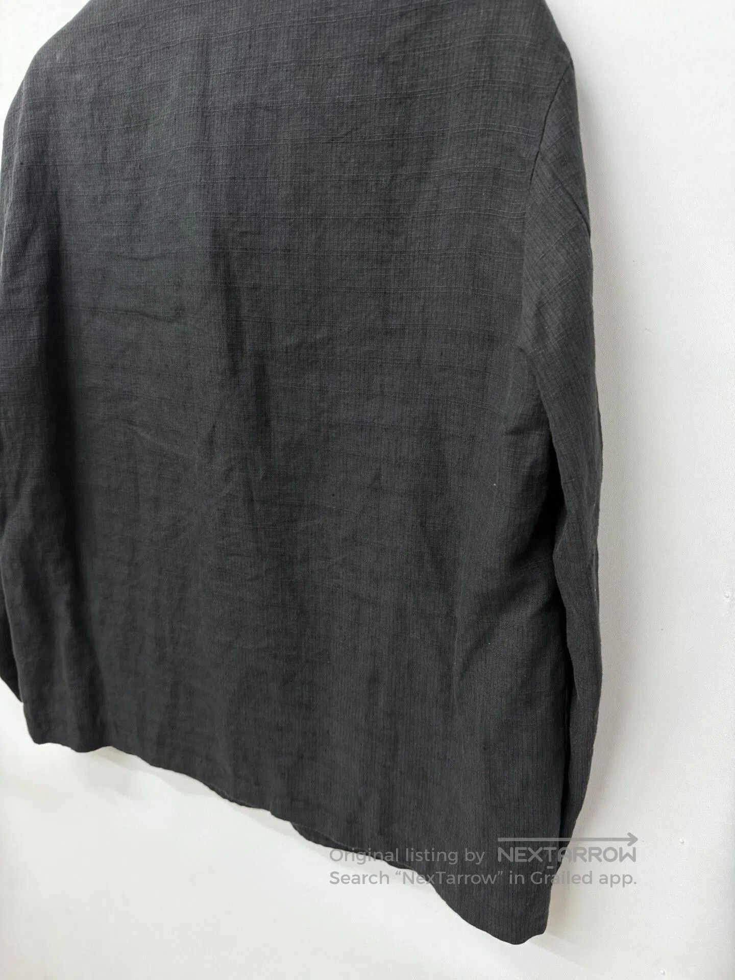 Yohji Yamamoto y's for men linen texture collar jacket. Size US XL / EU 56 / 4 - 7 Thumbnail