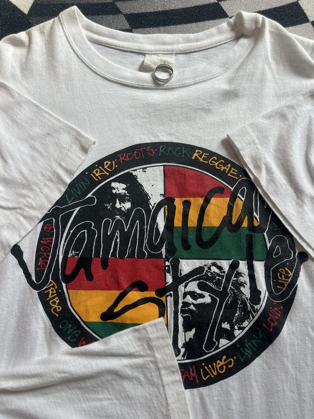 Band Tees Vintage Jamaican Style Reggae Peace Art work 90’s Tshirt Size US L / EU 52-54 / 3 - 6 Thumbnail