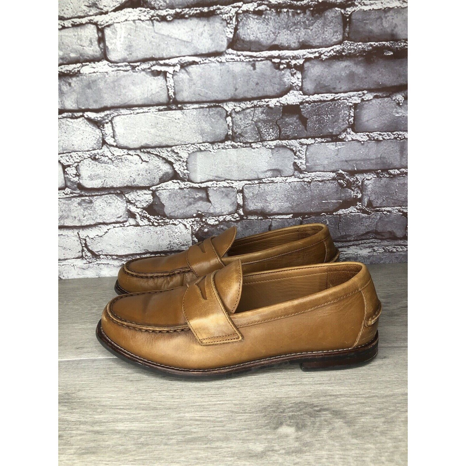 Polo Ralph Lauren Polo Ralph Lauren Alston Penny Brown Leather Dress Loafers M Size US 9.5 / EU 42-43 - 20 Thumbnail