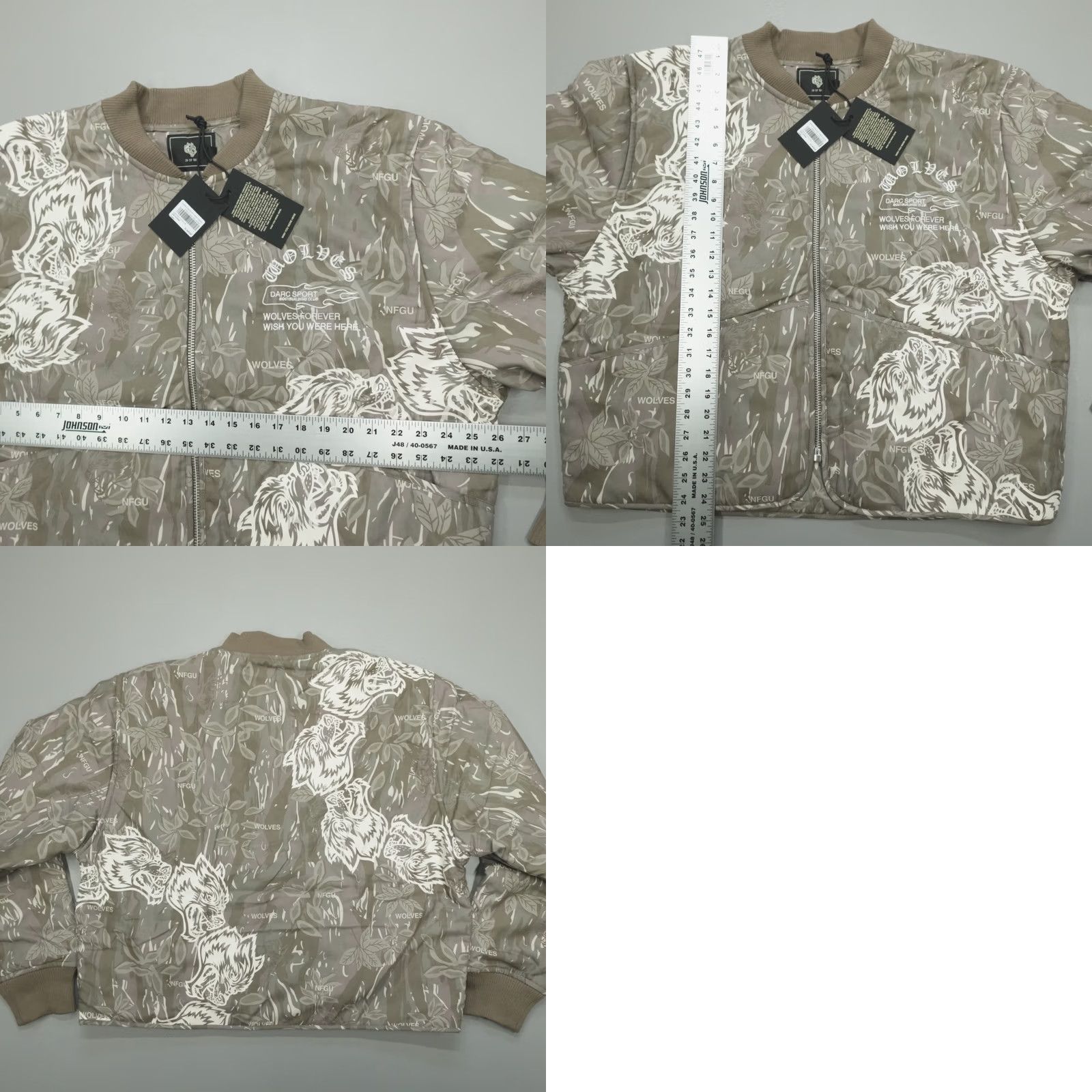 Darc Sport Darc Sport Surrounded By Family Boxy Men’s XL Darco Quilted Zip Jacket Oak Norse Camo Size US XL / EU 56 / 4 - 8 Thumbnail