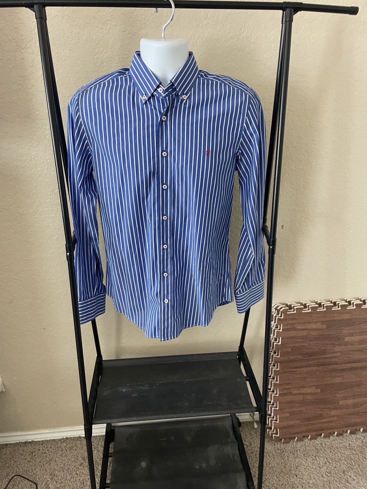 Carolina Herrera Striped Button Down shirt Size US M / EU 48-50 / 2 - 1 Thumbnail