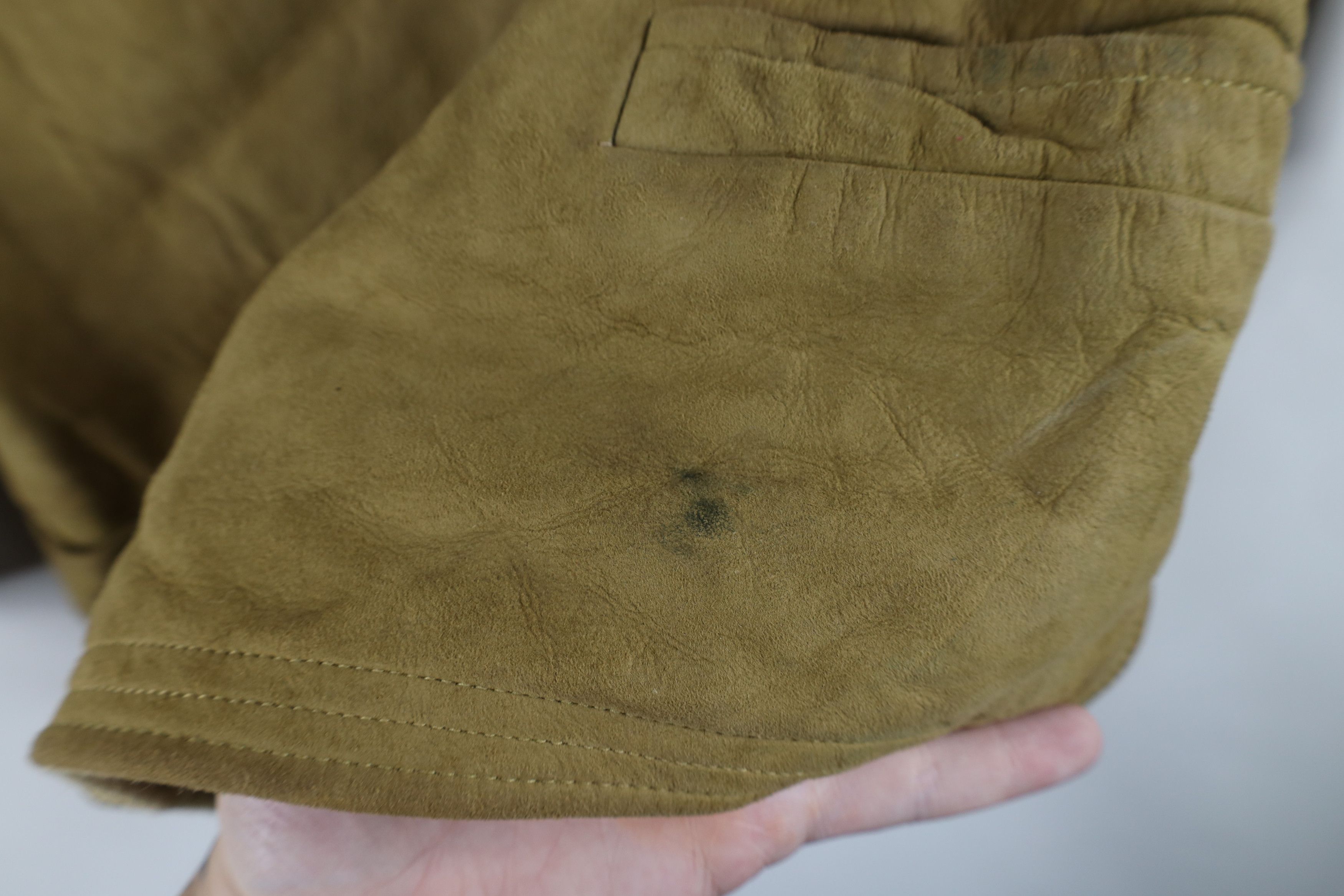 Vintage Vintage 30s 40s Streetwear Suede Leather Button Jacket USA Size L / US 10 / IT 46 - 6 Thumbnail