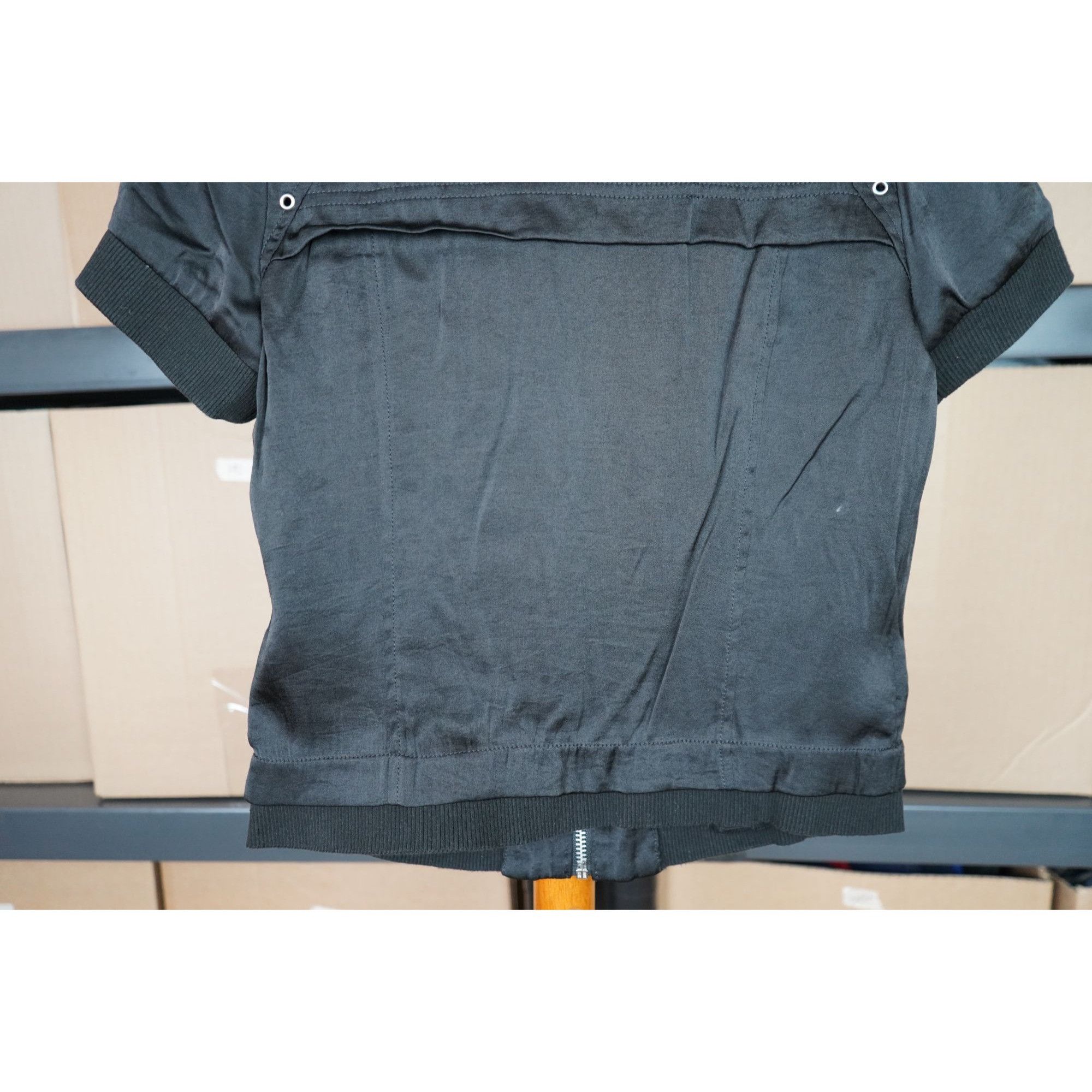 Guess Guess Black Zip-up Top Women's S #419 Size S / US 4 / IT 40 - 6 Thumbnail