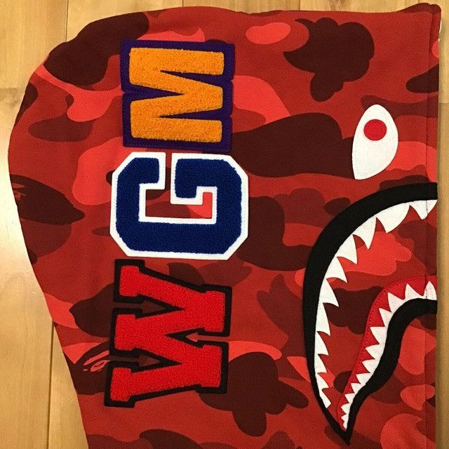 Bape BAPE Shark full zip hoodie crazy camo a bathing ape Size US L / EU 52-54 / 3 - 4 Thumbnail