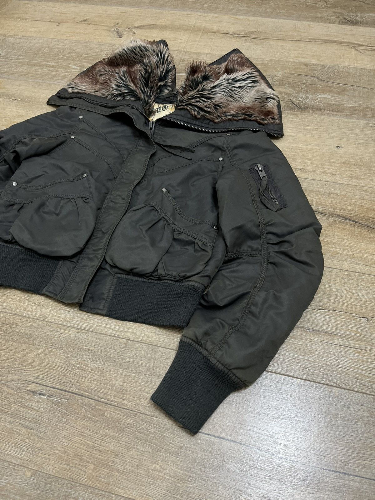 If Six Was Nine Japanese If Six Was Nine Style Zip Fur Bomber Jacket 90s Size US M / EU 48-50 / 2 - 8 Thumbnail